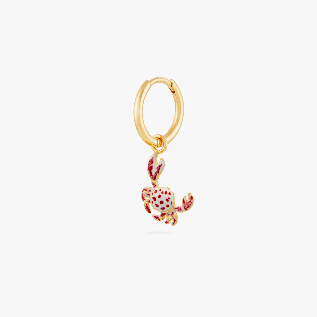 Crab Charm Huggie