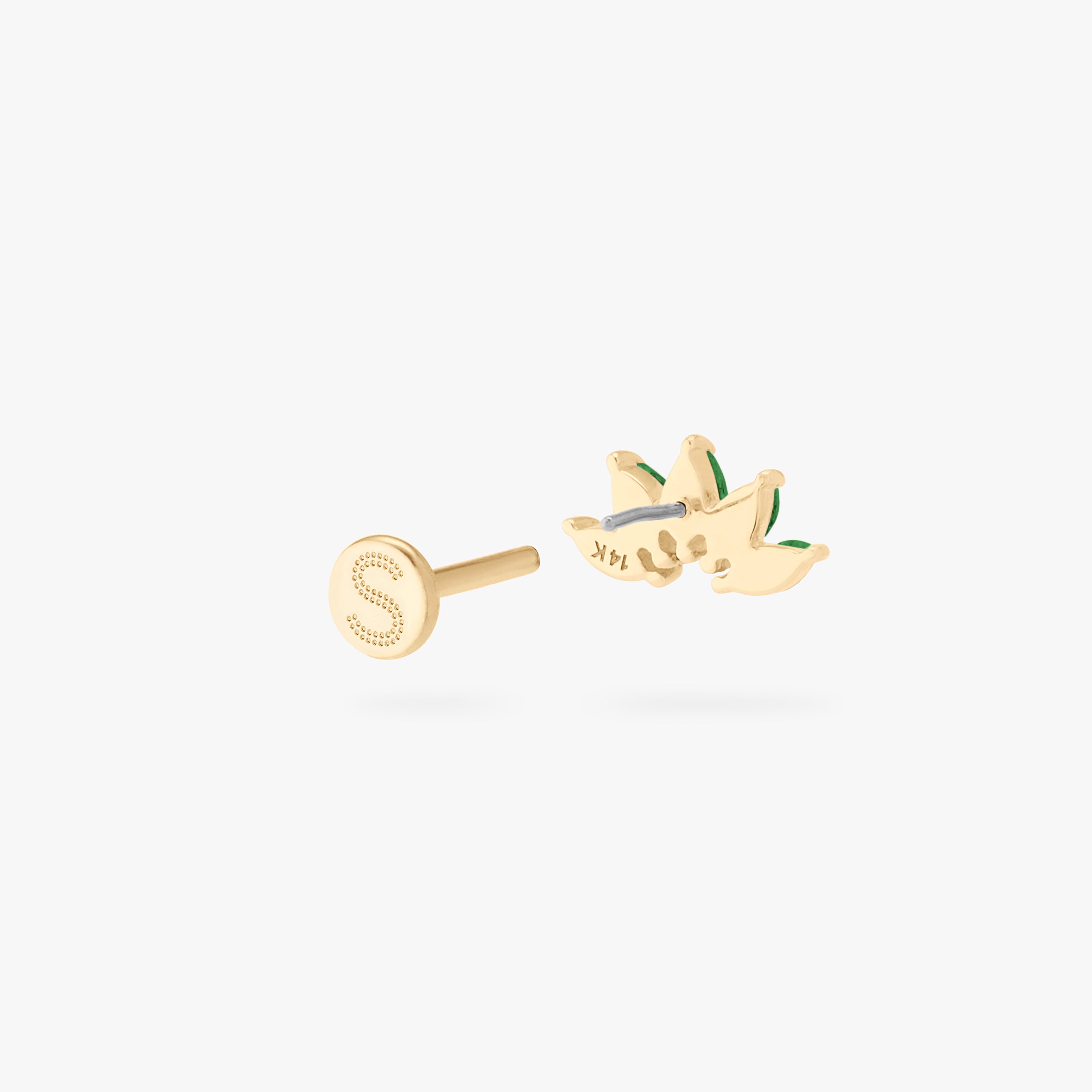14K Crown Flatback