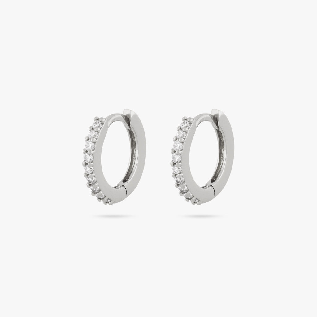 Mini Pave Huggie