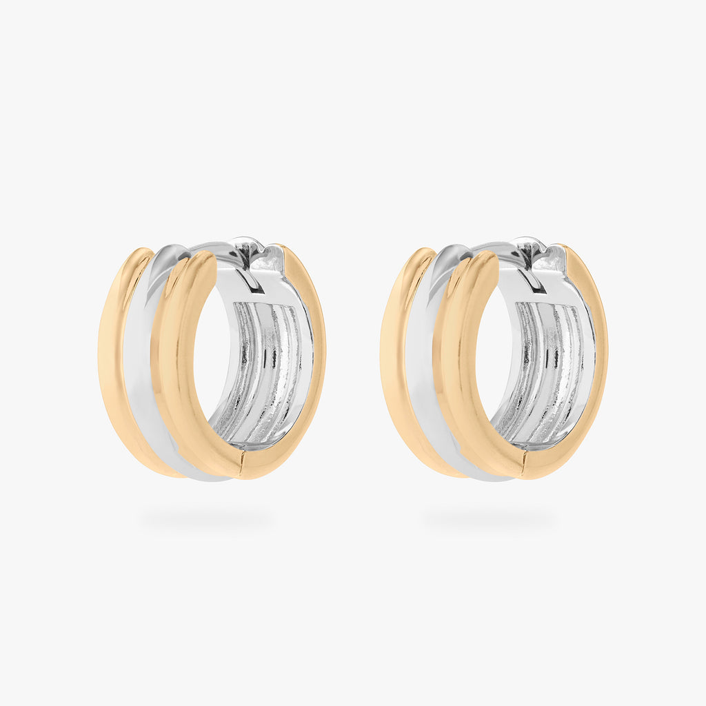 Two Tone Chunky Hoop