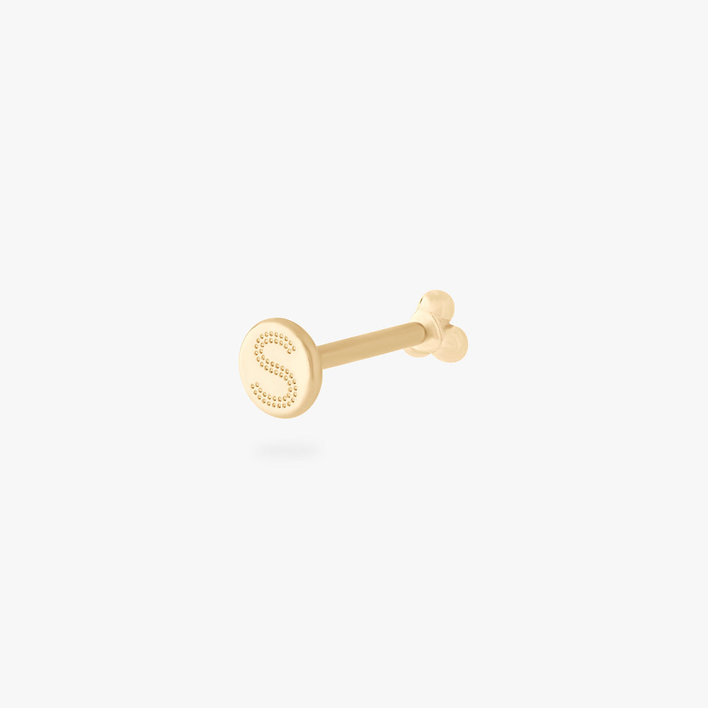 14K Trinity Ball Flatback
