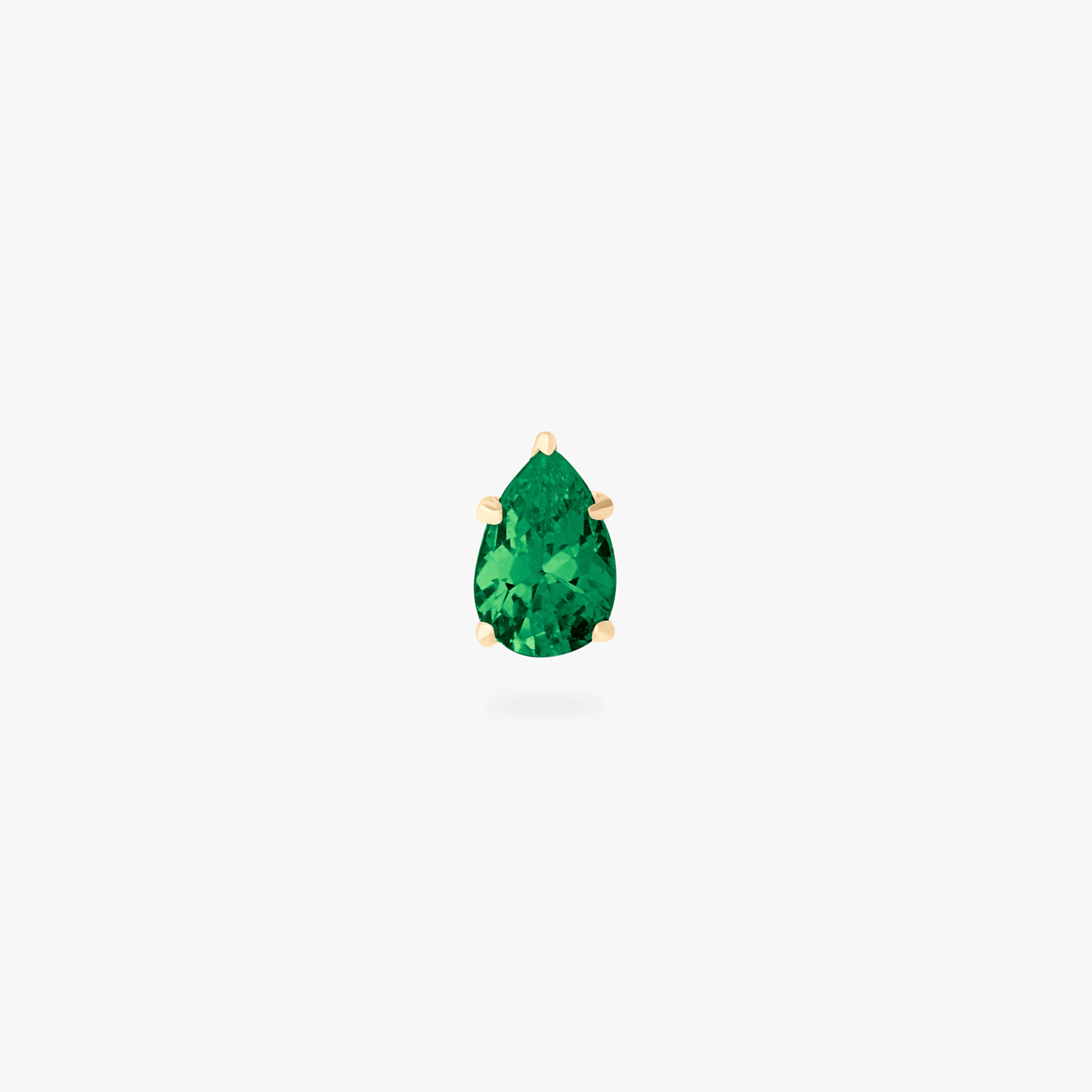 14K CZ Pear