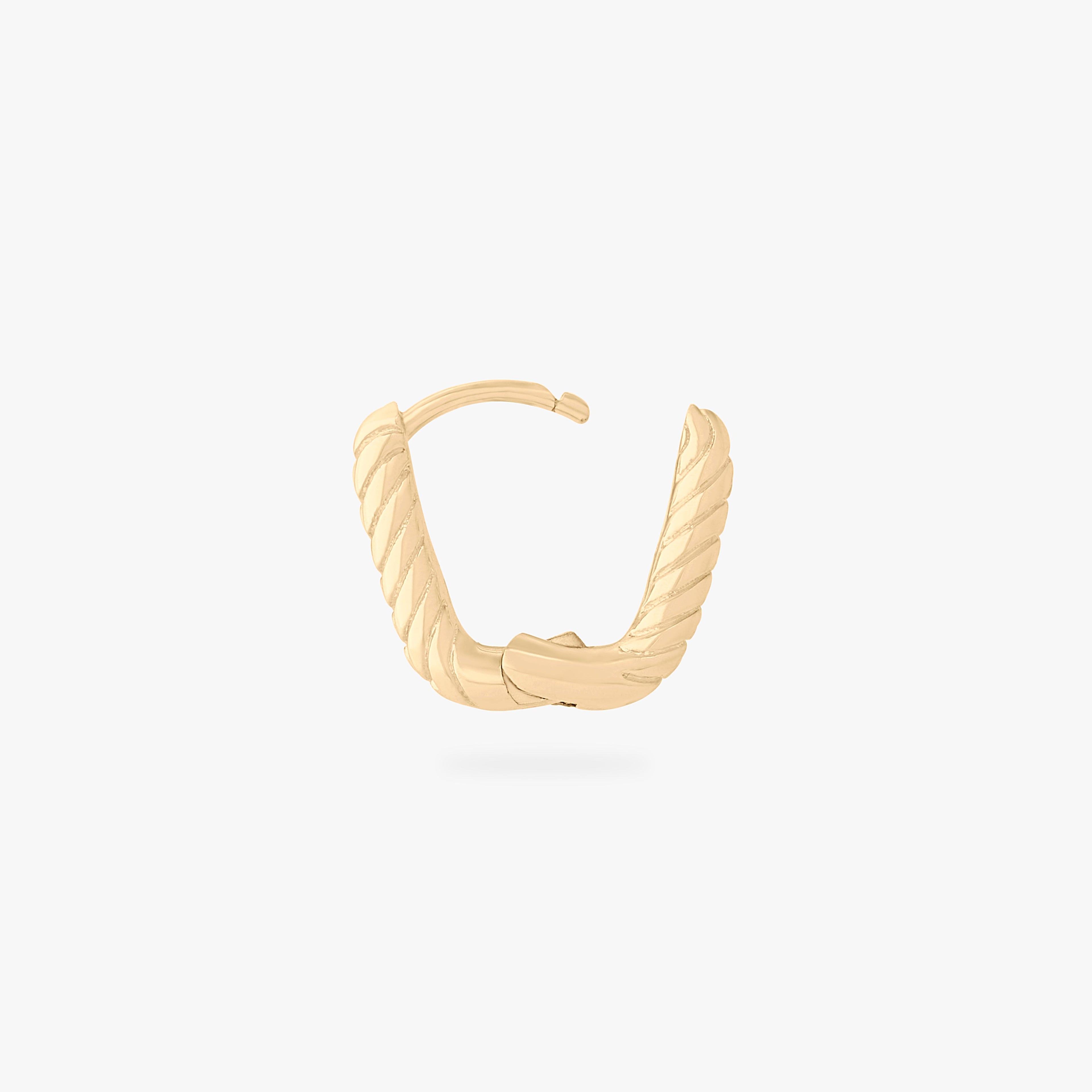 Square Twist Huggie