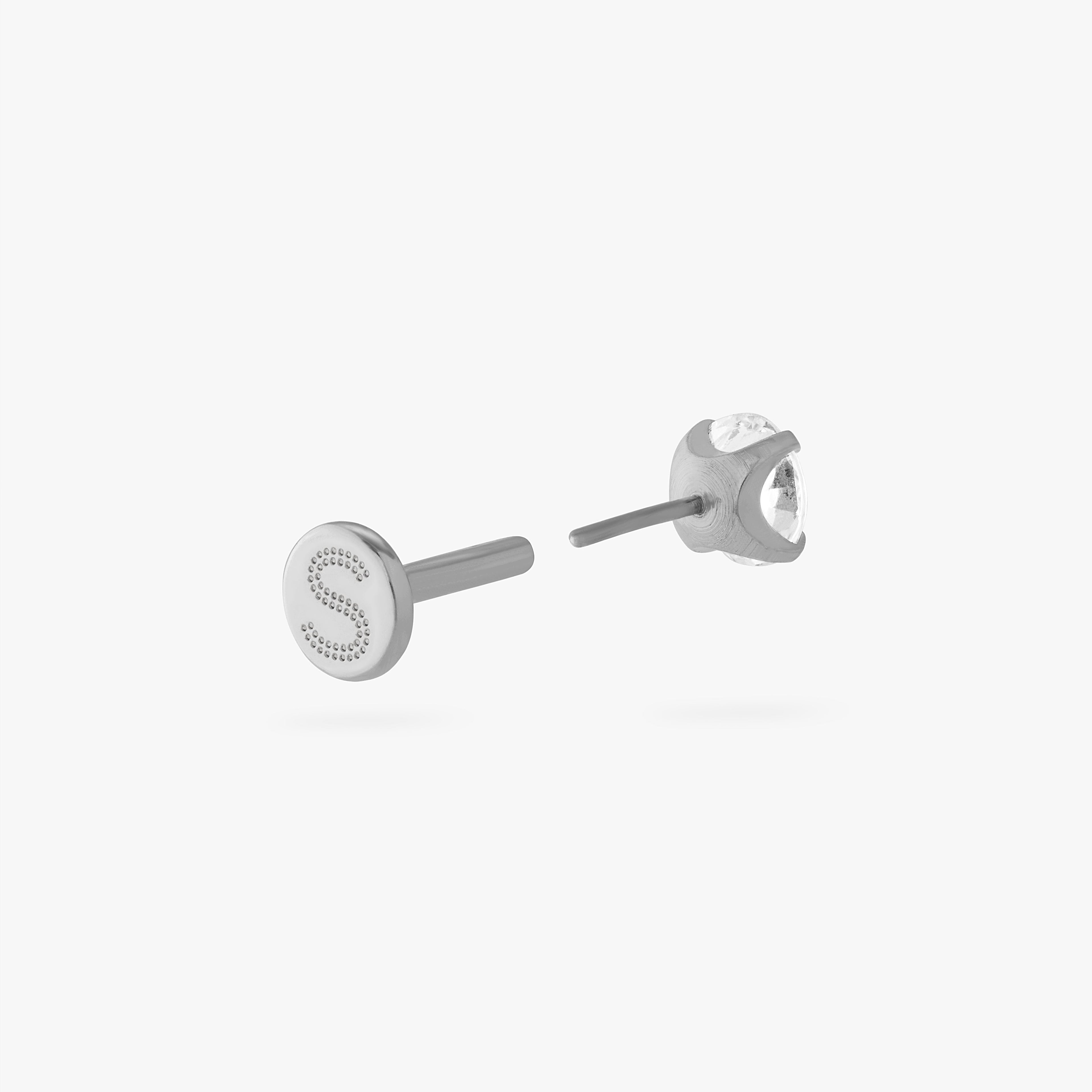 Titanium CZ Clear 4mm Flatback