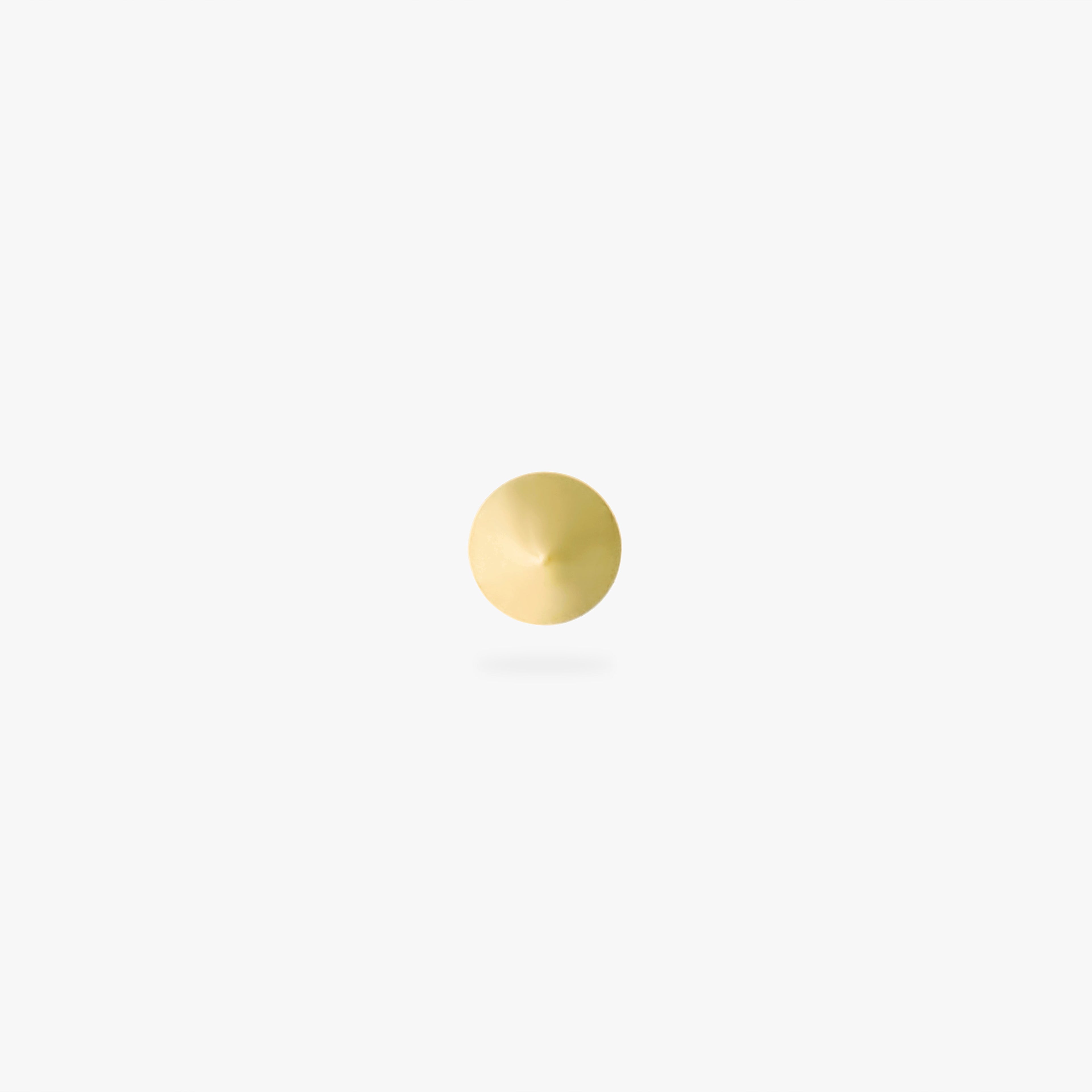 Golden Titanium Spike Flatback Stud