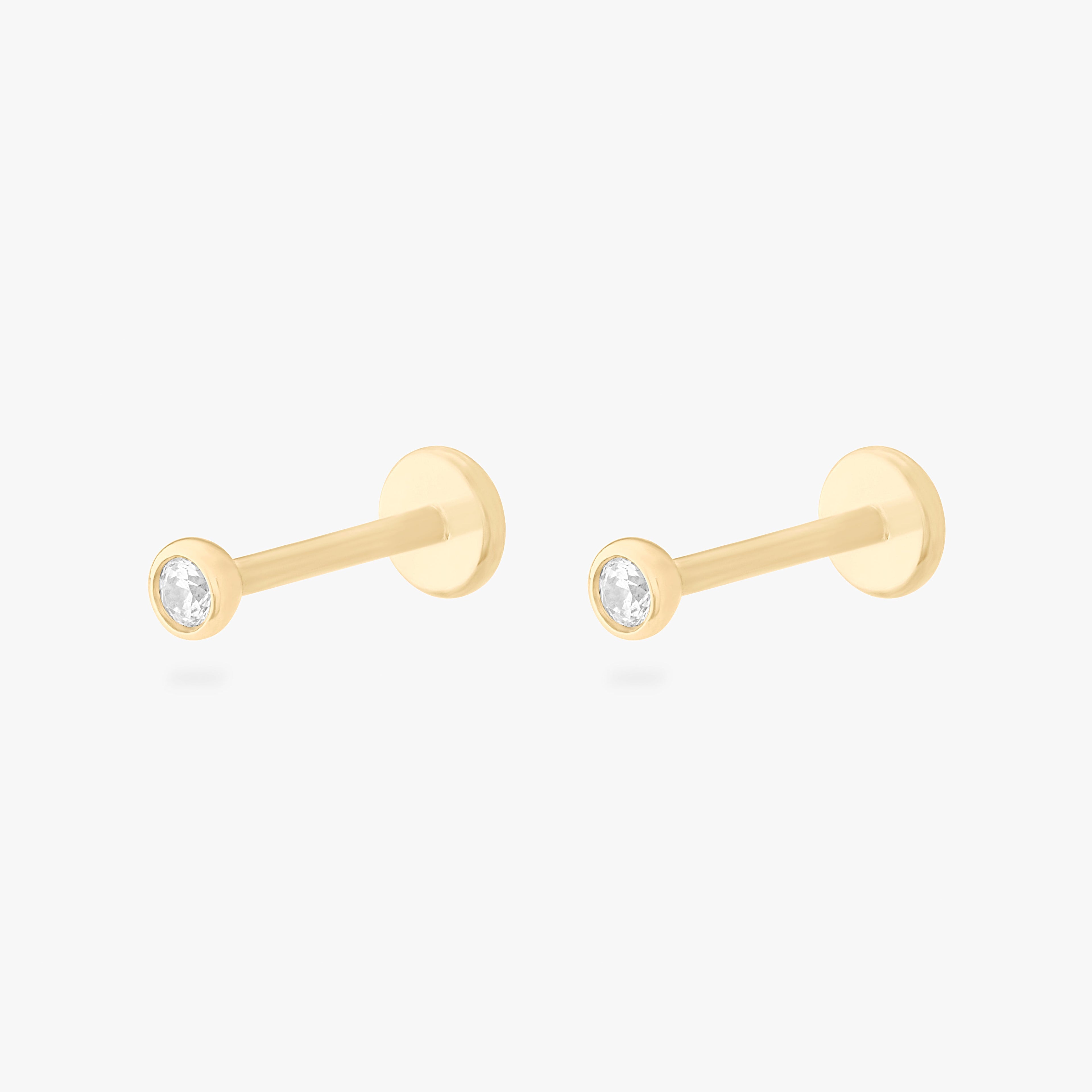 14K Bezel Flatback
