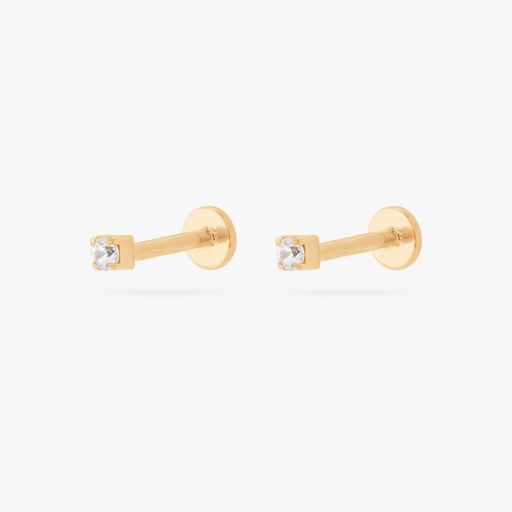 Mini CZ Flatback Stud