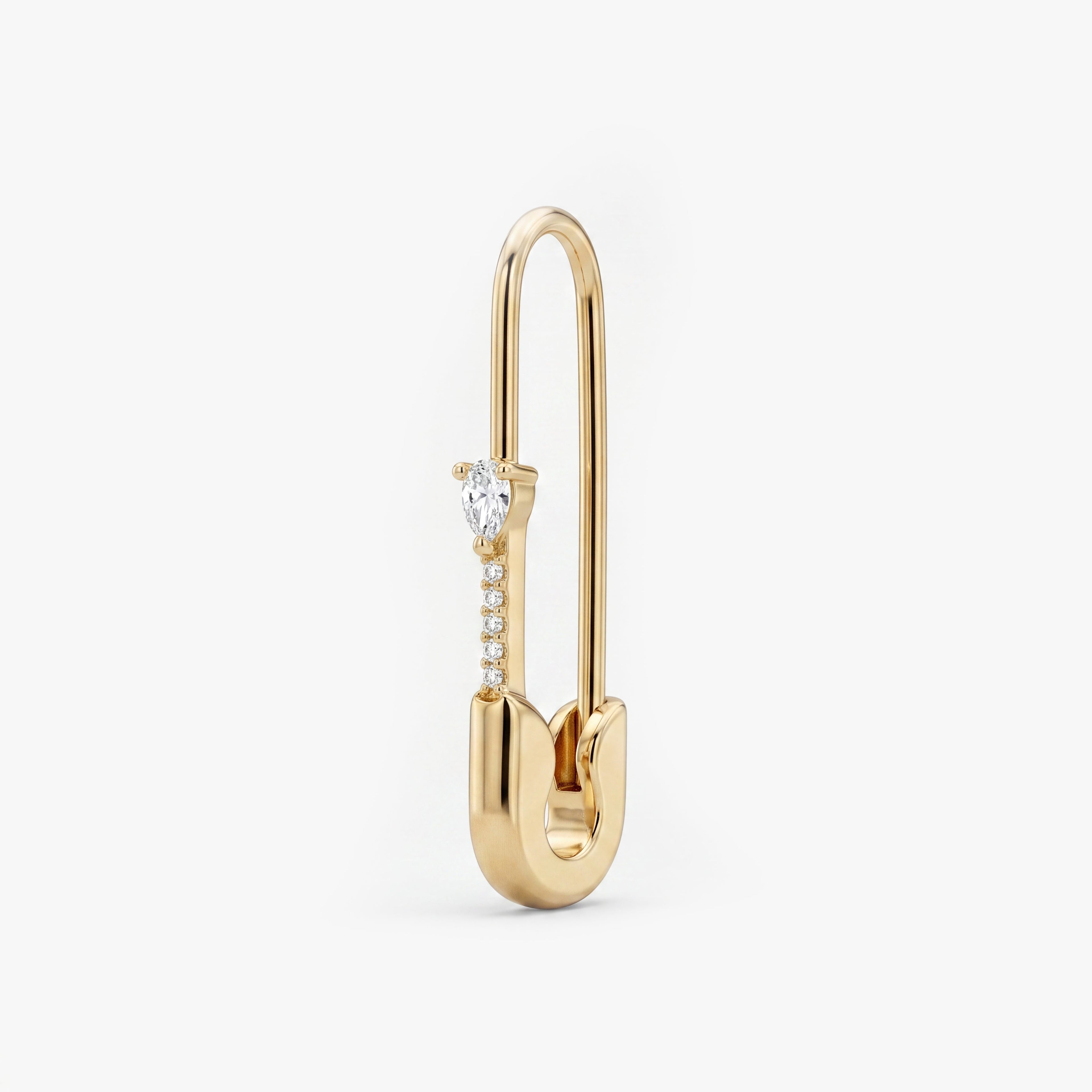 Pave Pear Safety Pin