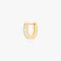 Micro Bezel Baguette Huggie