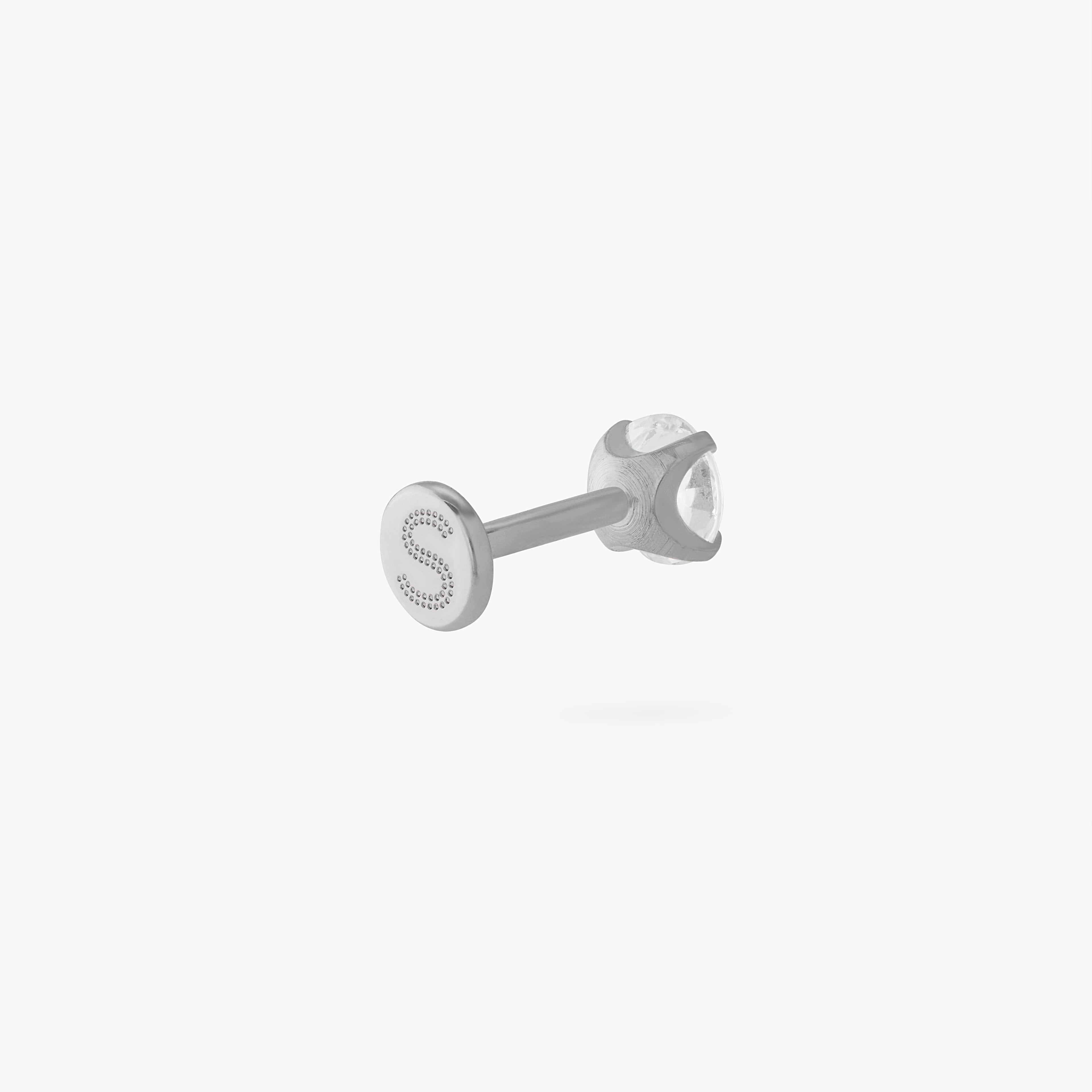Titanium CZ Clear 4mm Flatback