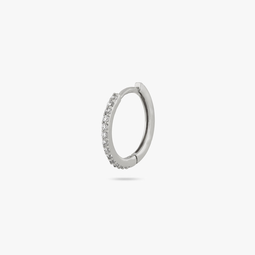 Small Pave Hoop