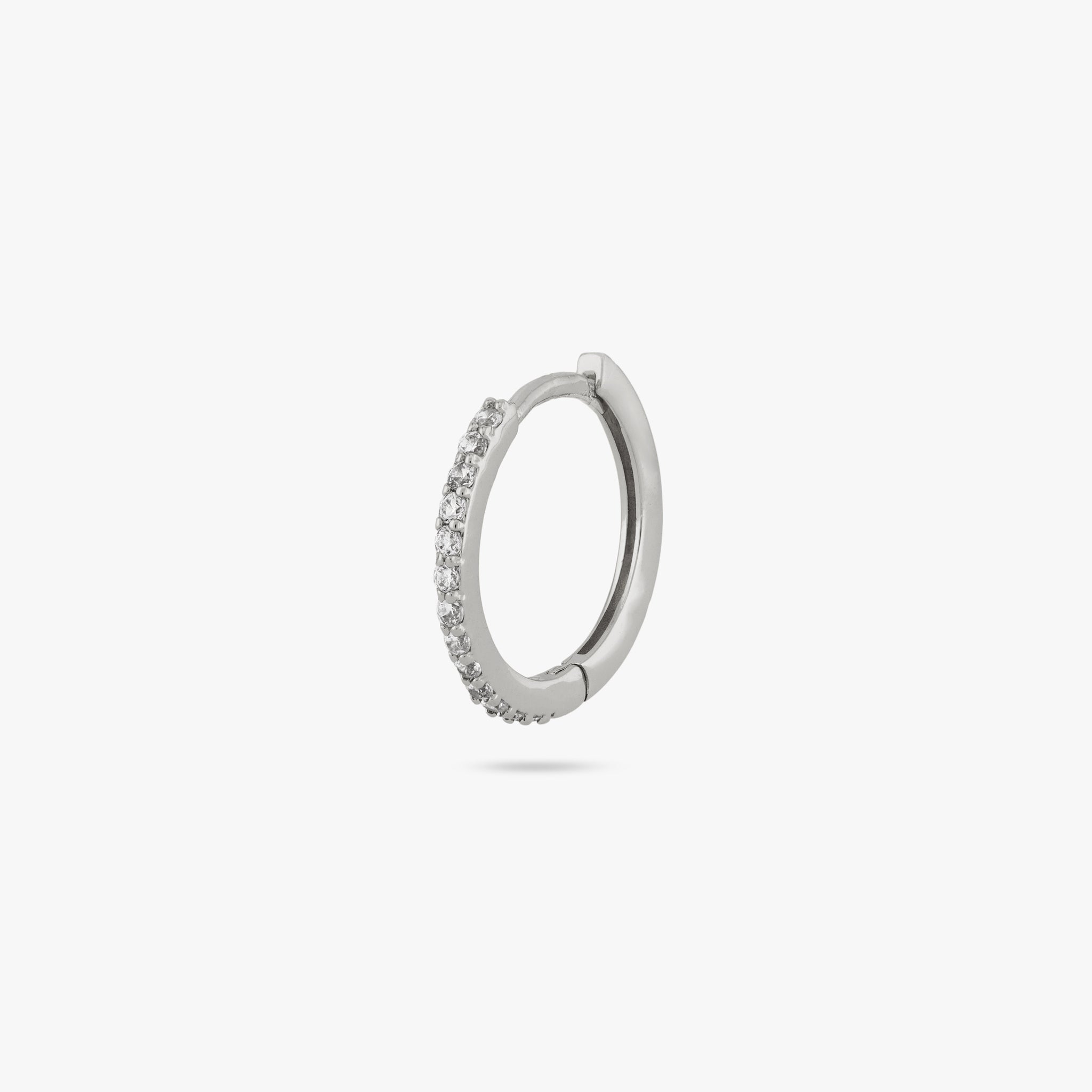 Small Pave Hoop