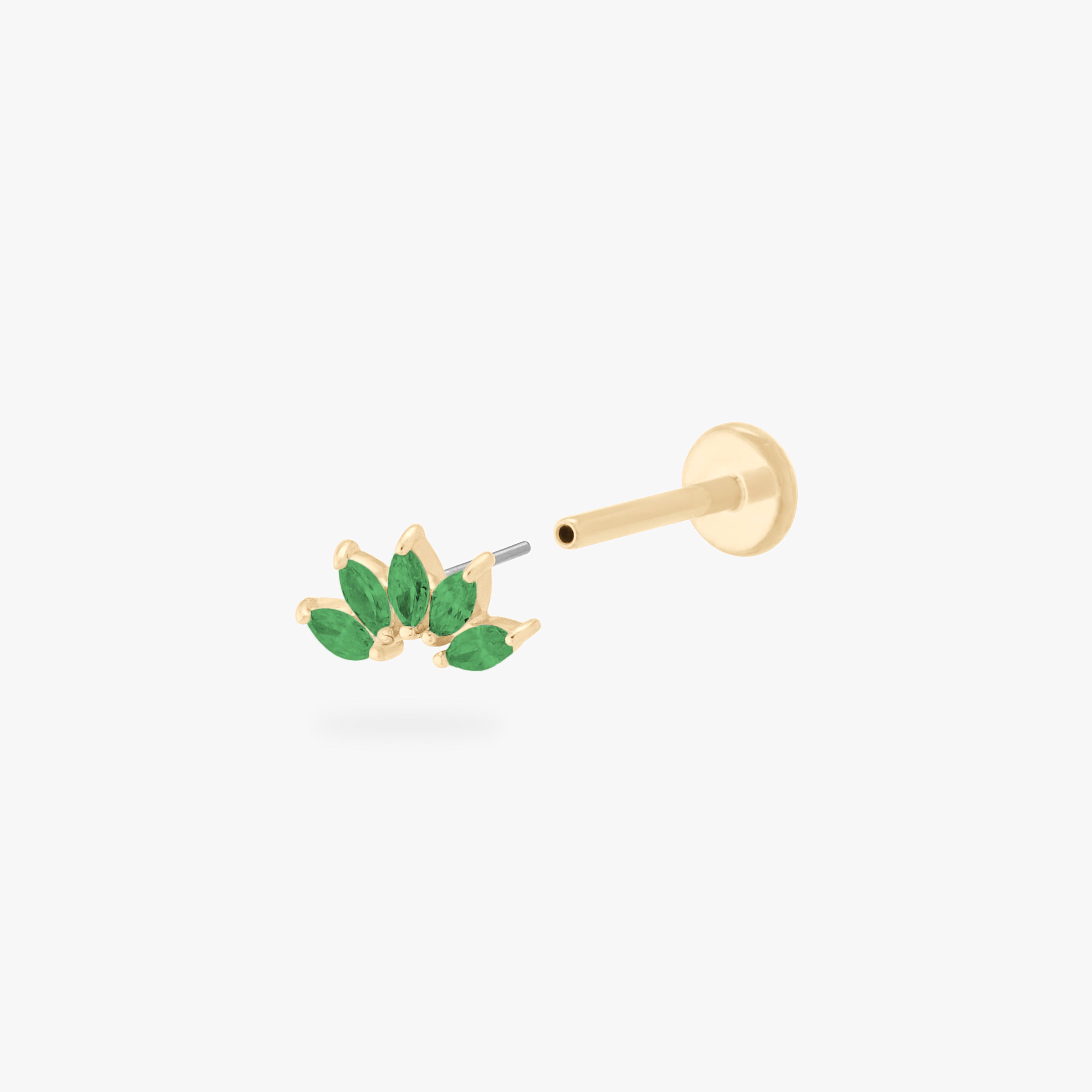 14K Crown Flatback