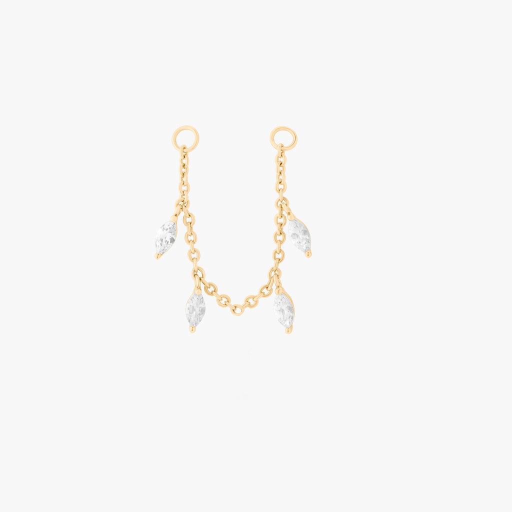 Marquise Dangle Connector Chain