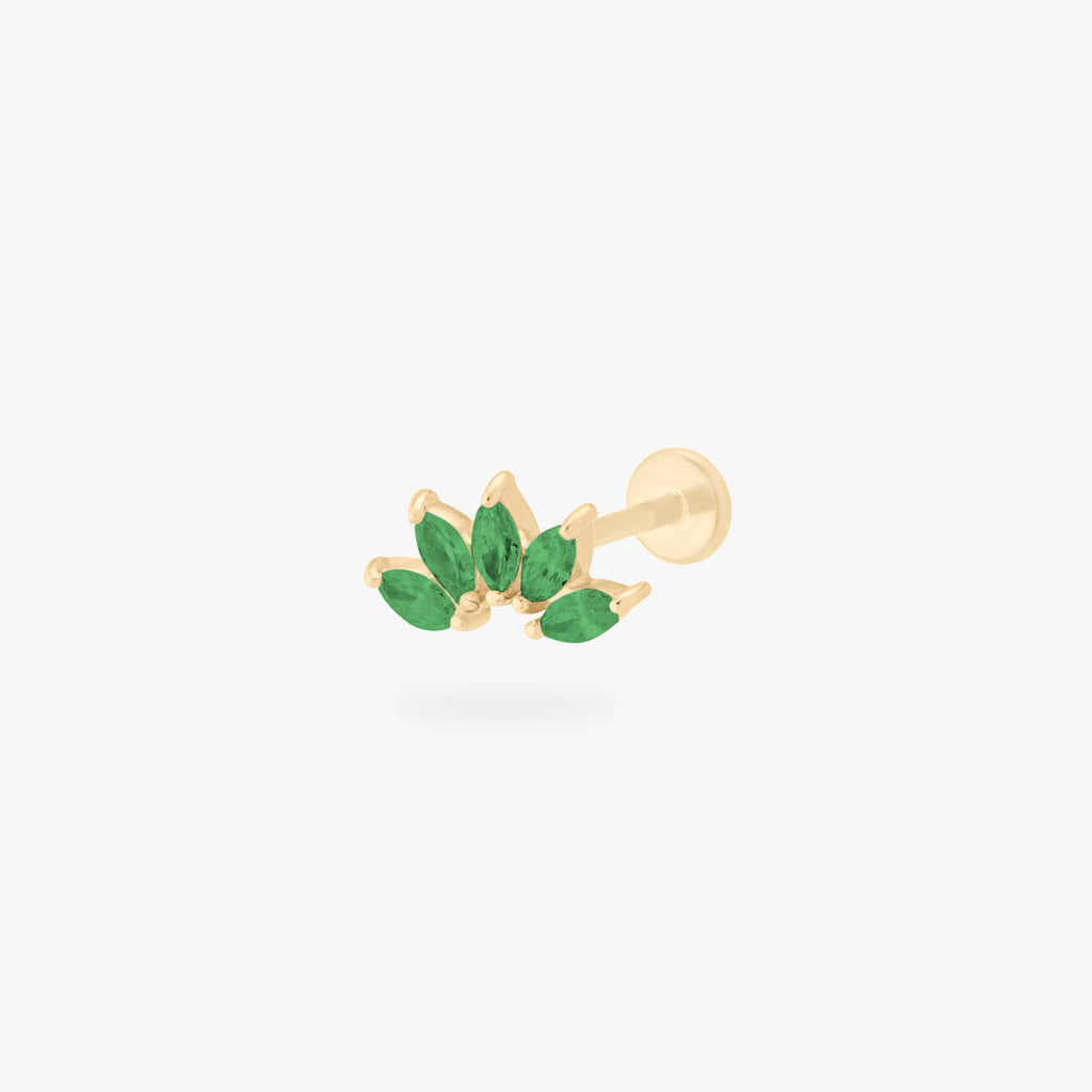 14K Crown Flatback