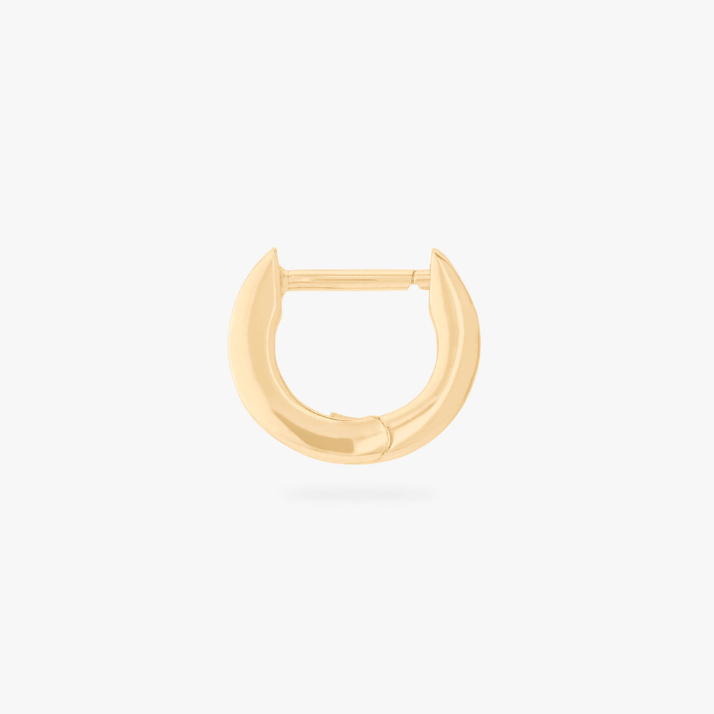 Micro Bezel Baguette Huggie