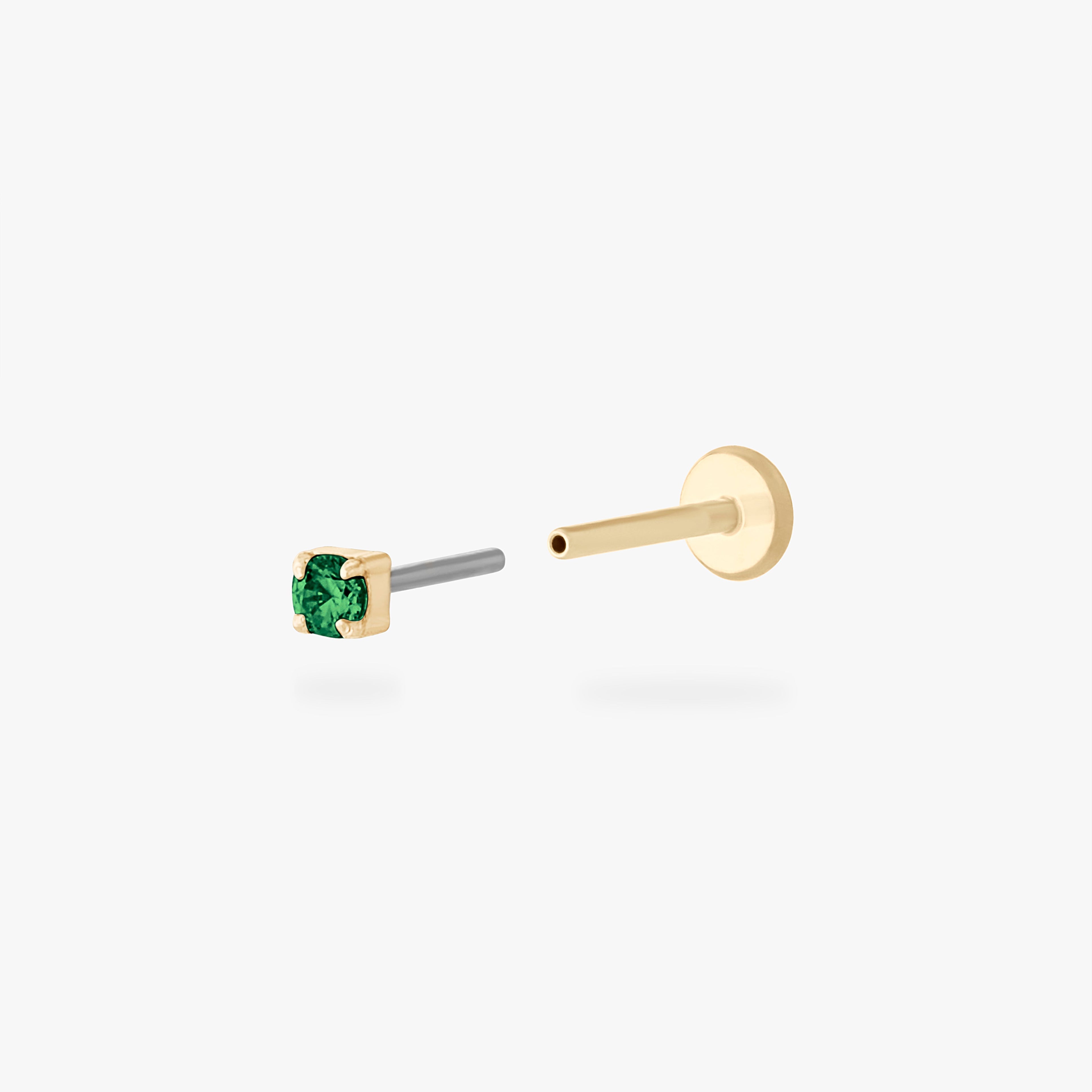 Micro CZ Flatback Stud