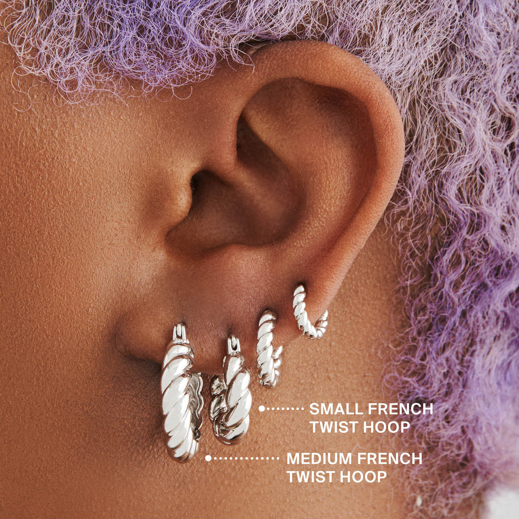 Small French Twist Hoop