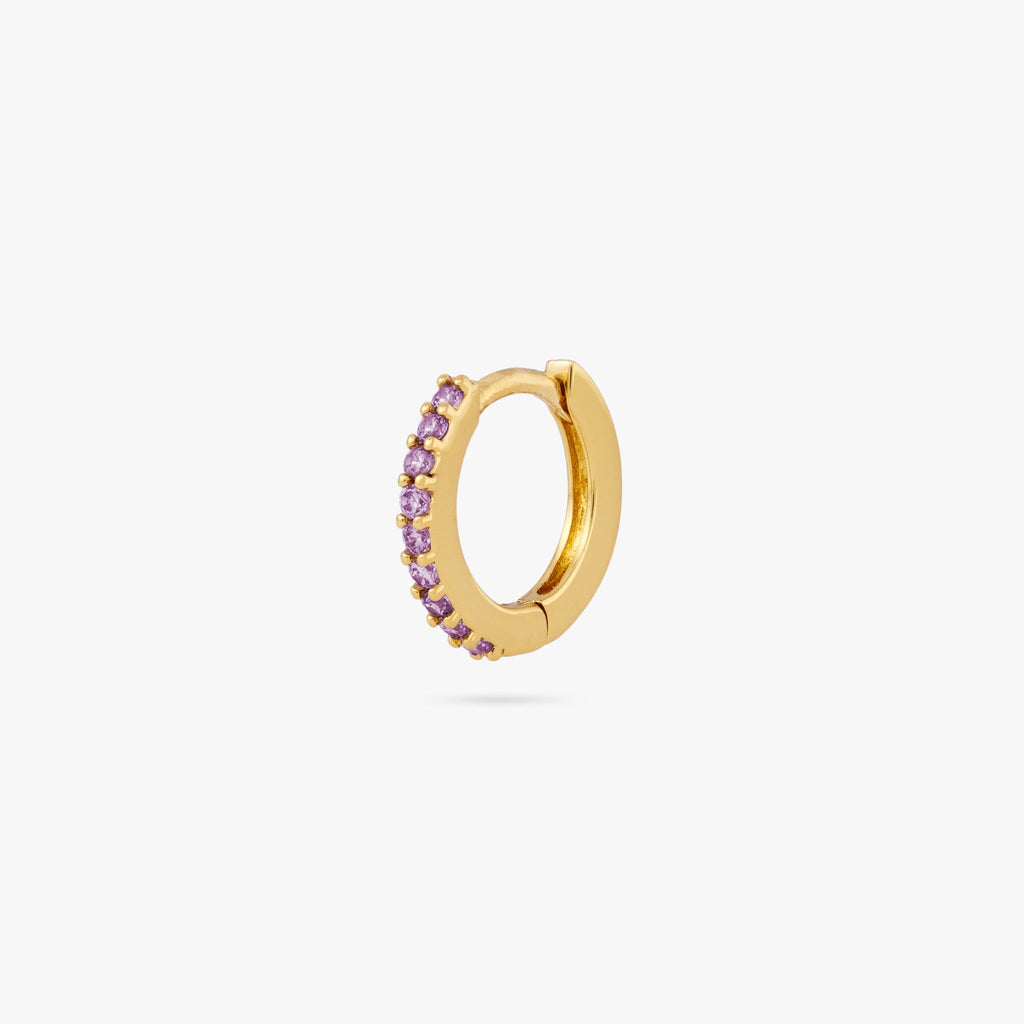 Mini Pave Huggie