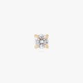 14K CZ 4mm