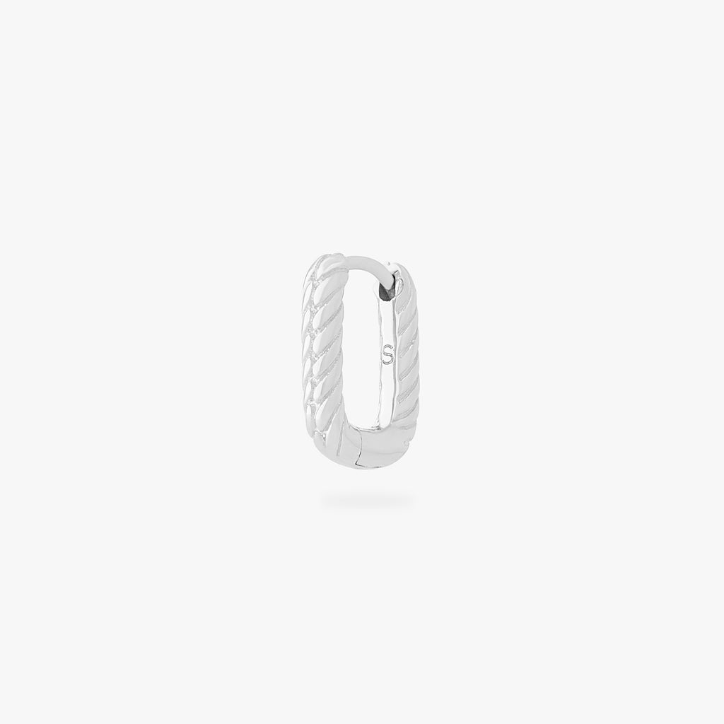 Square Twist Huggie