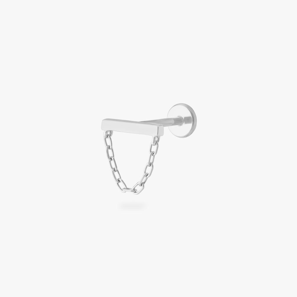 Bar Chain Flatback Stud