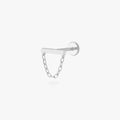 Bar Chain Flatback Stud