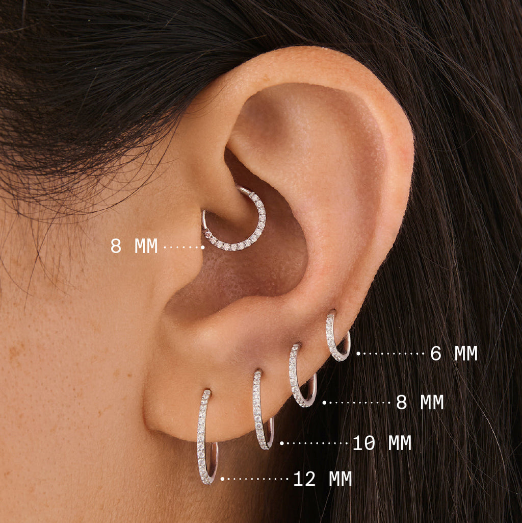 8mm Front Set Pave Clicker