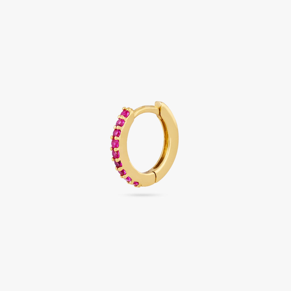 Mini Pave Huggie