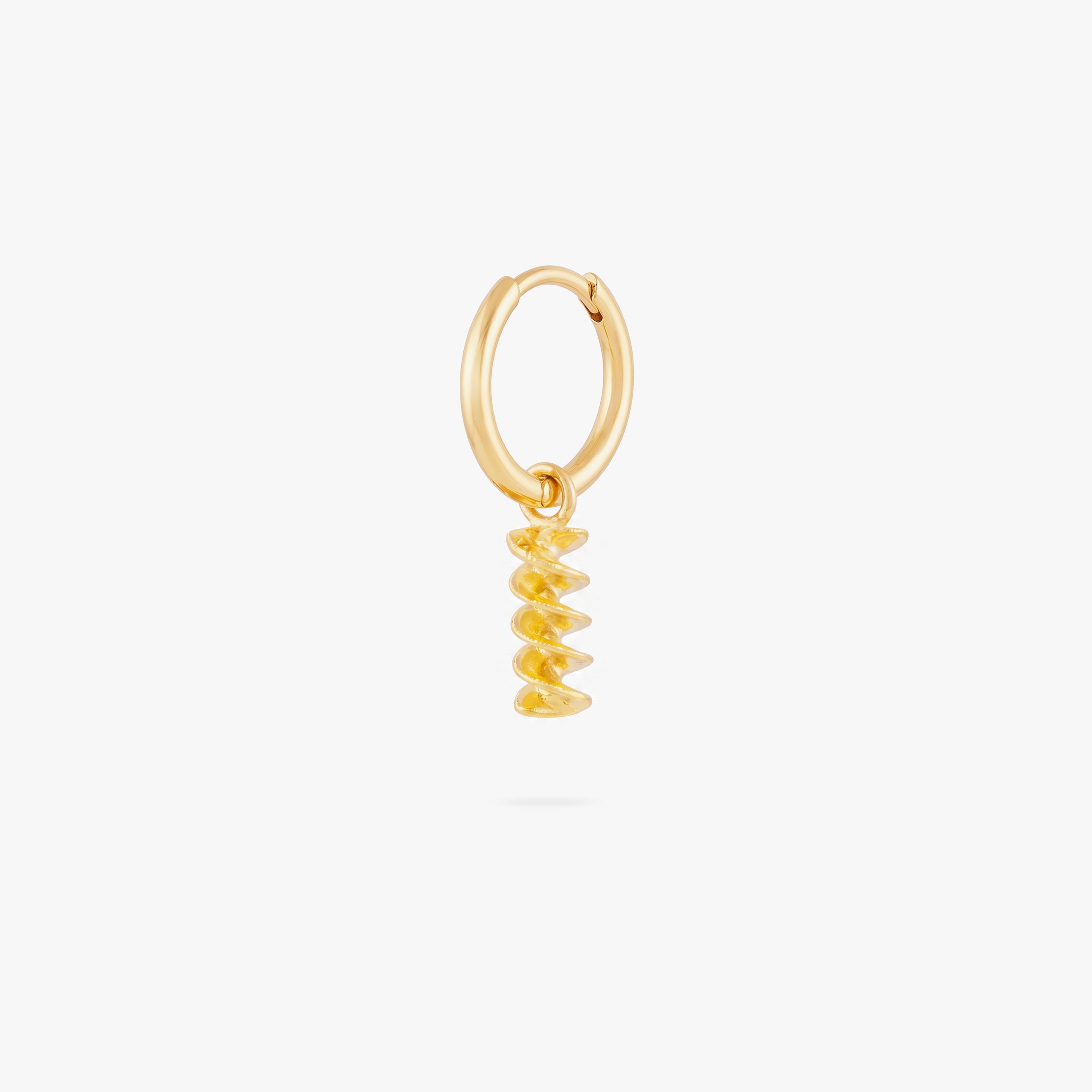 Pasta Charm Huggie
