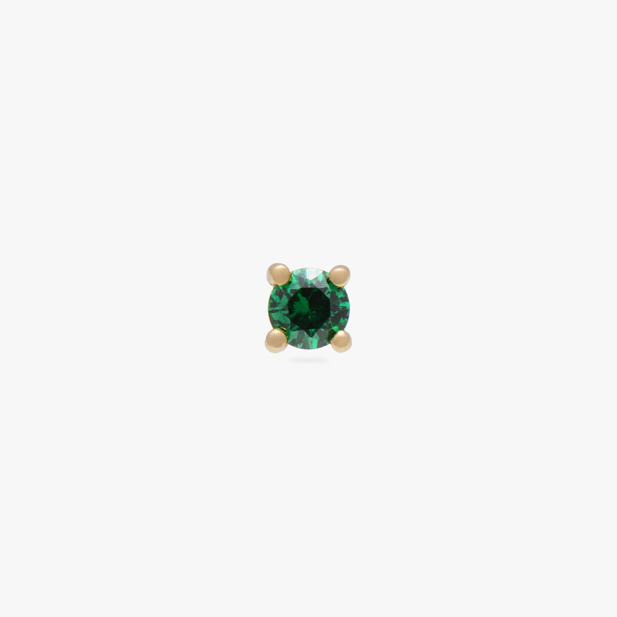 14K CZ 2.5mm