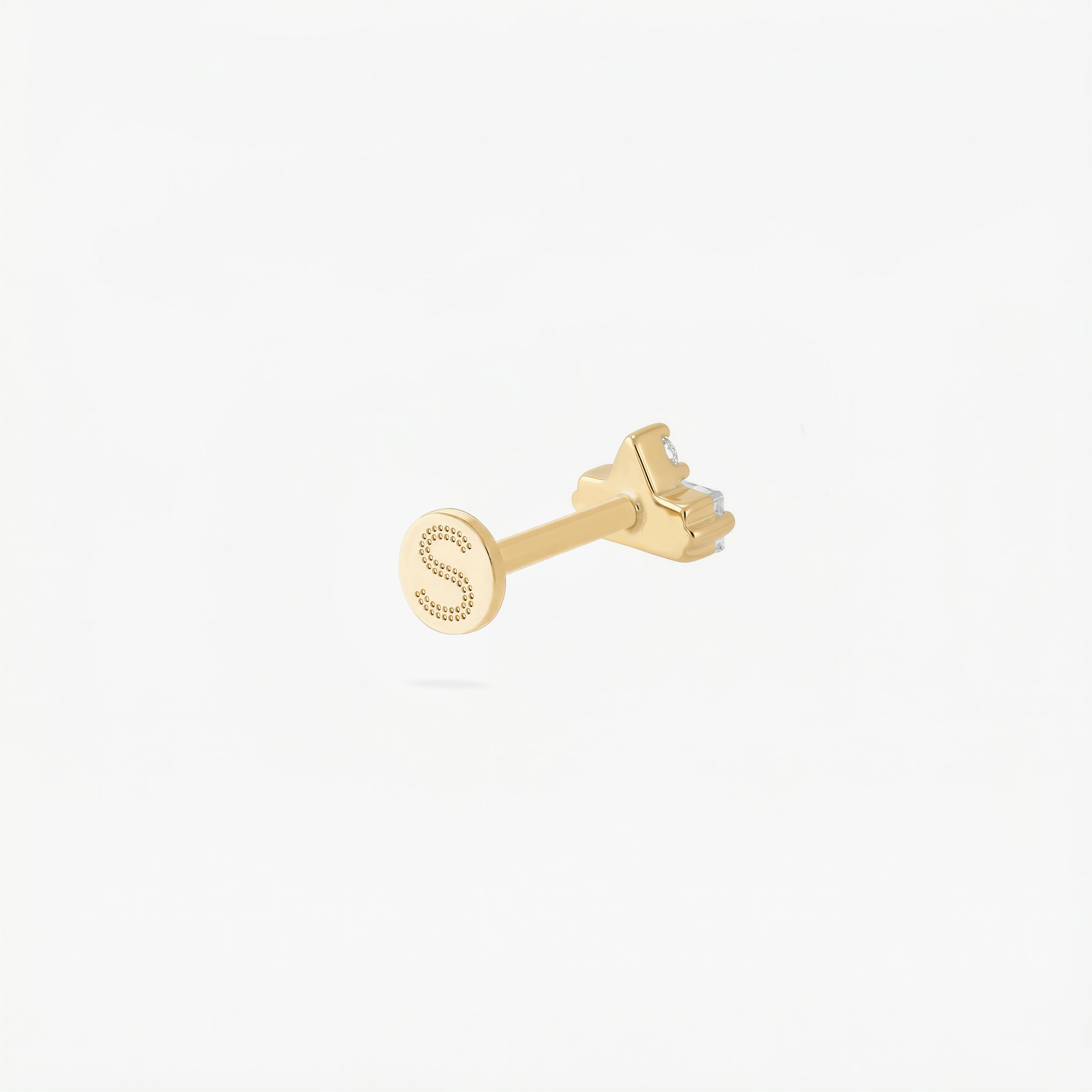 Micro Stacked Baguette Flatback Stud