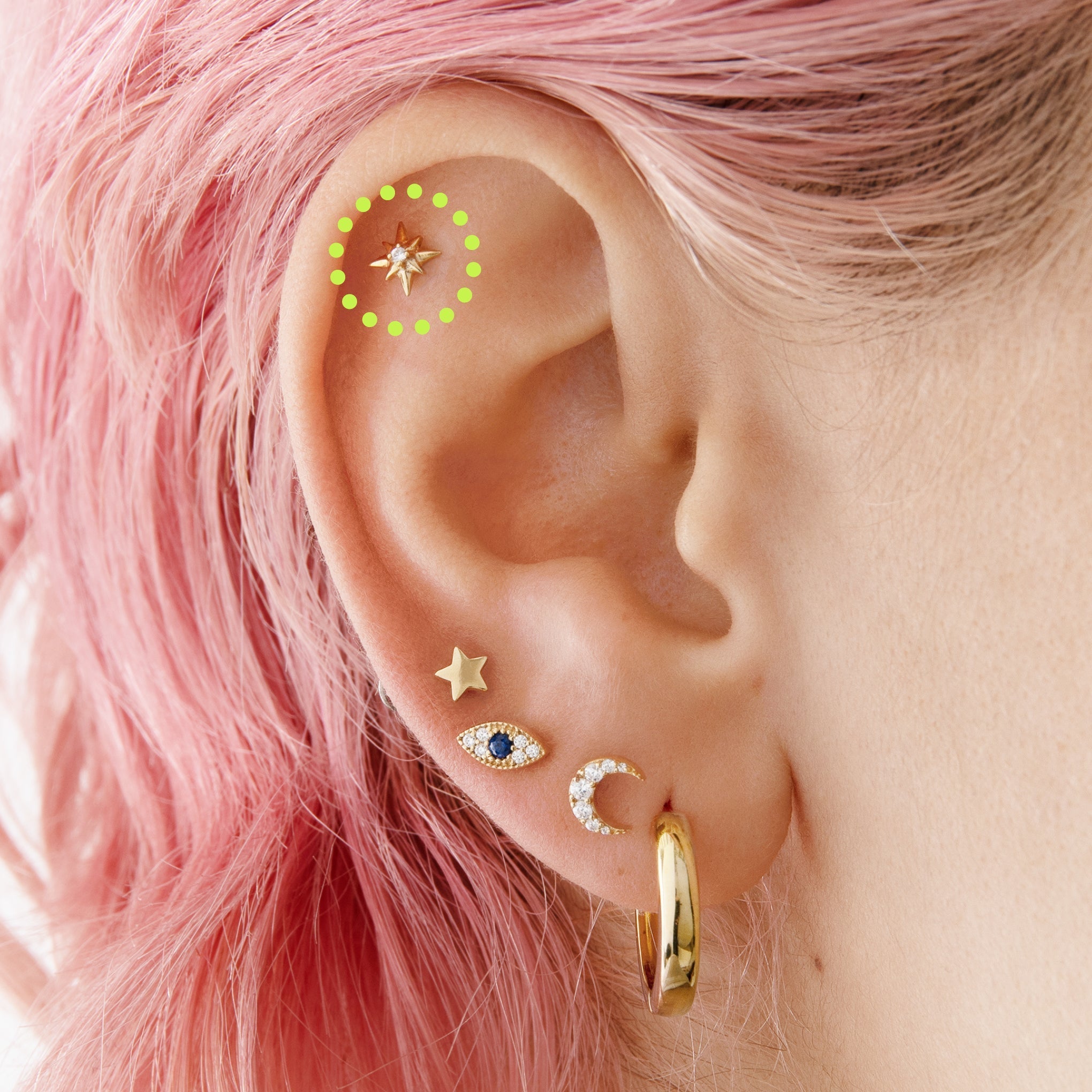14K Twinkle Clear