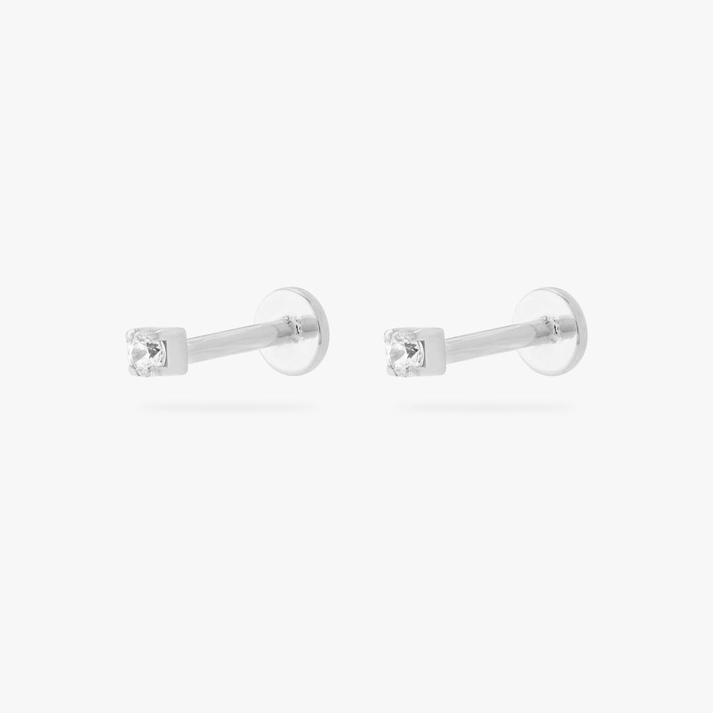 Mini CZ Flatback Stud