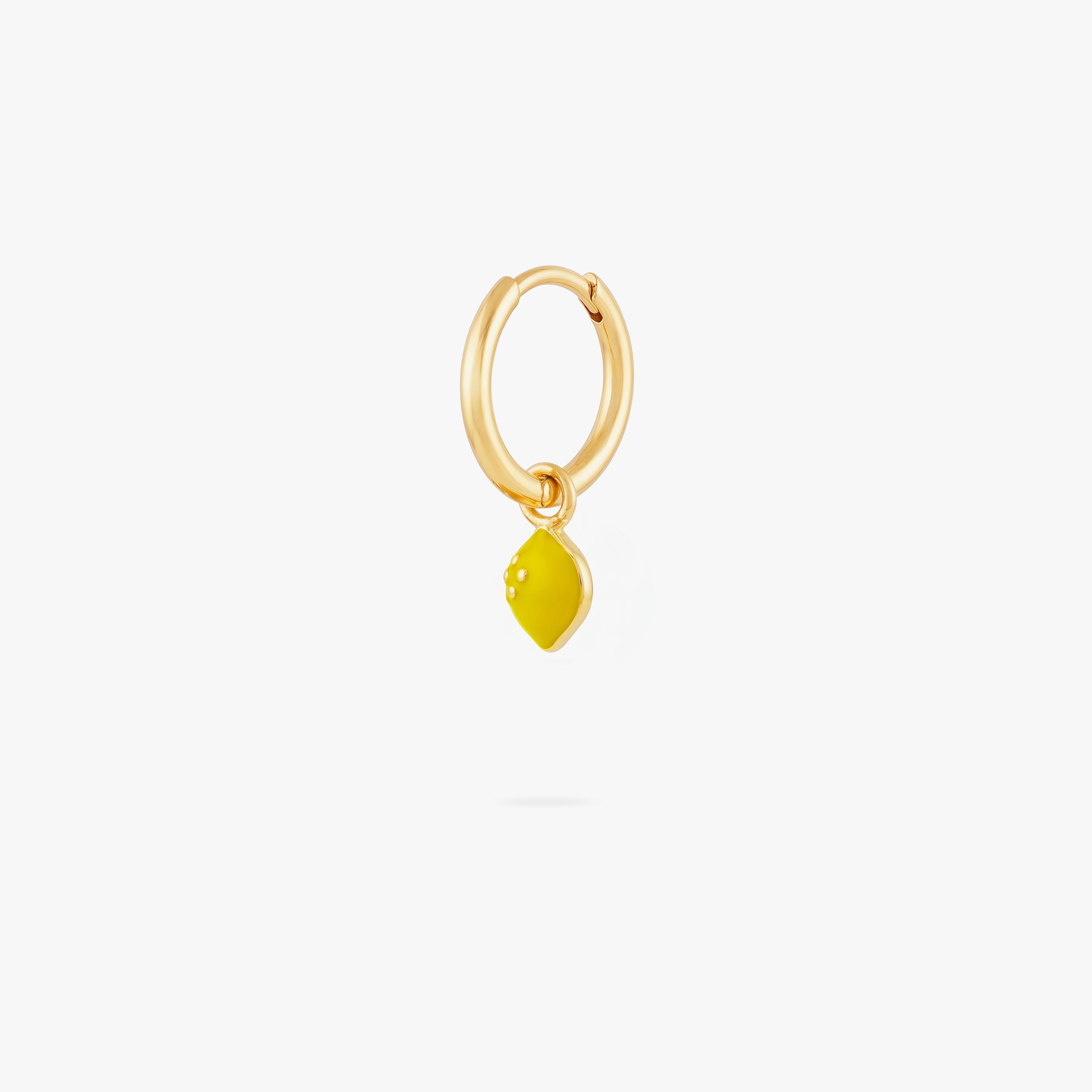 Lemon Charm Huggie