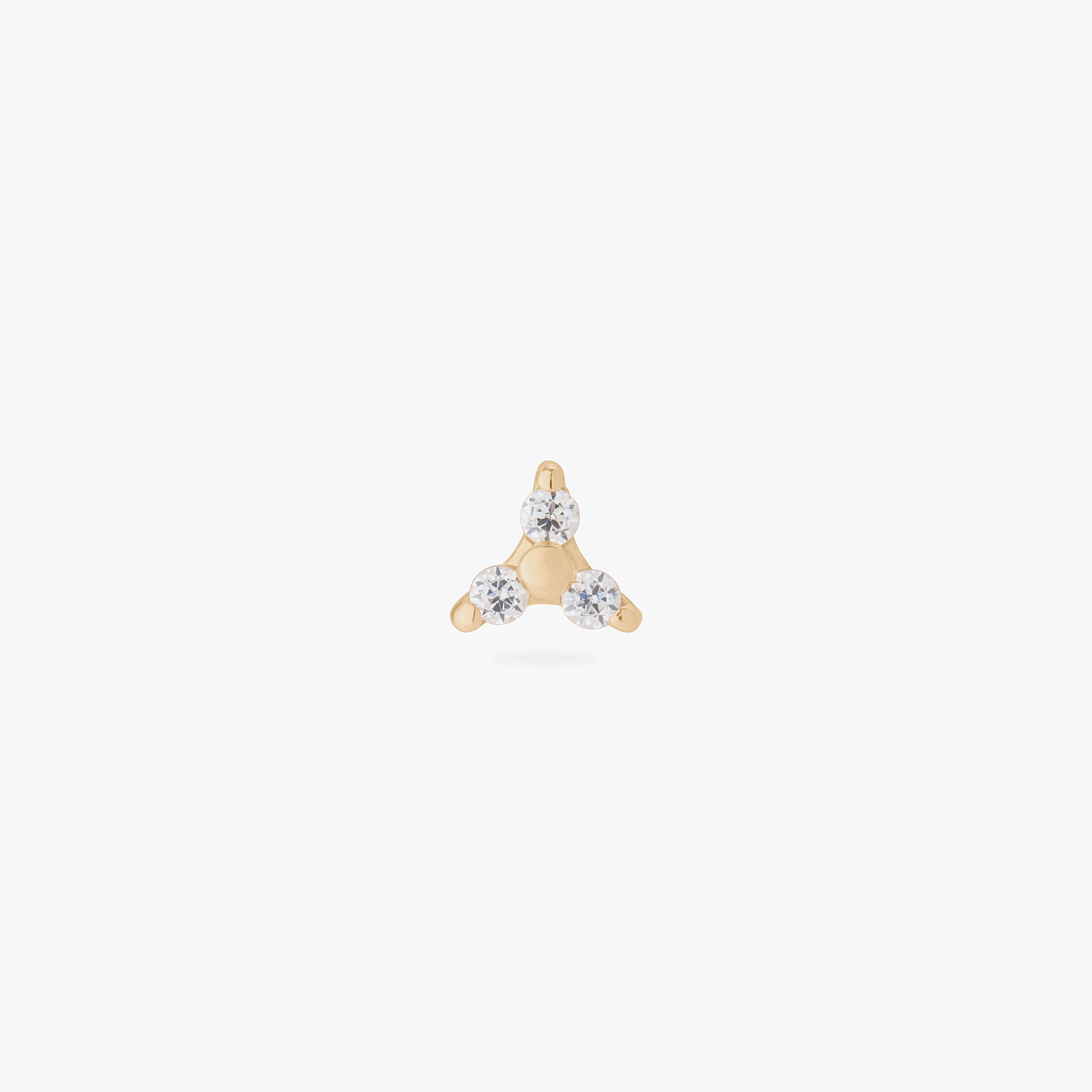 14K CZ Trinity