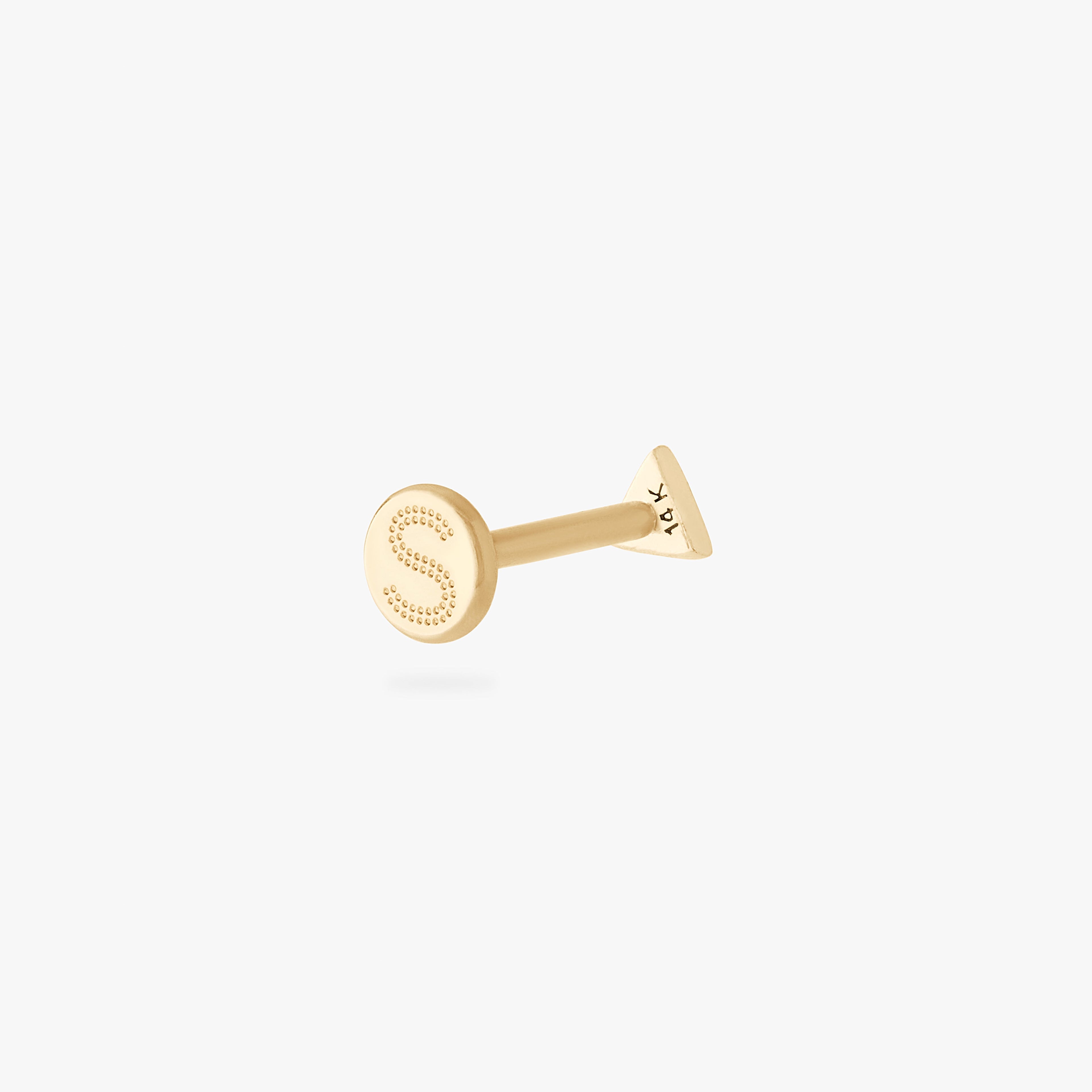 14K Triangle Flatback