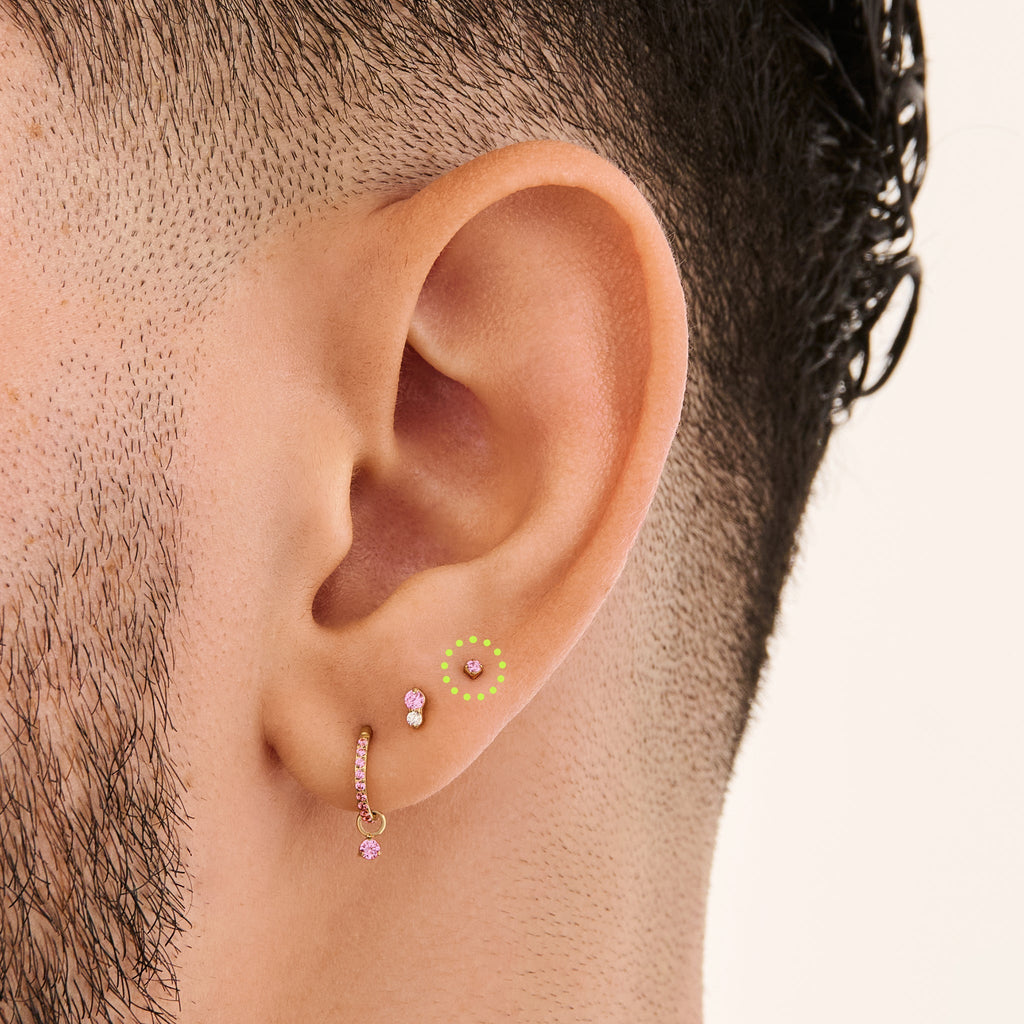 Micro CZ Flatback Stud