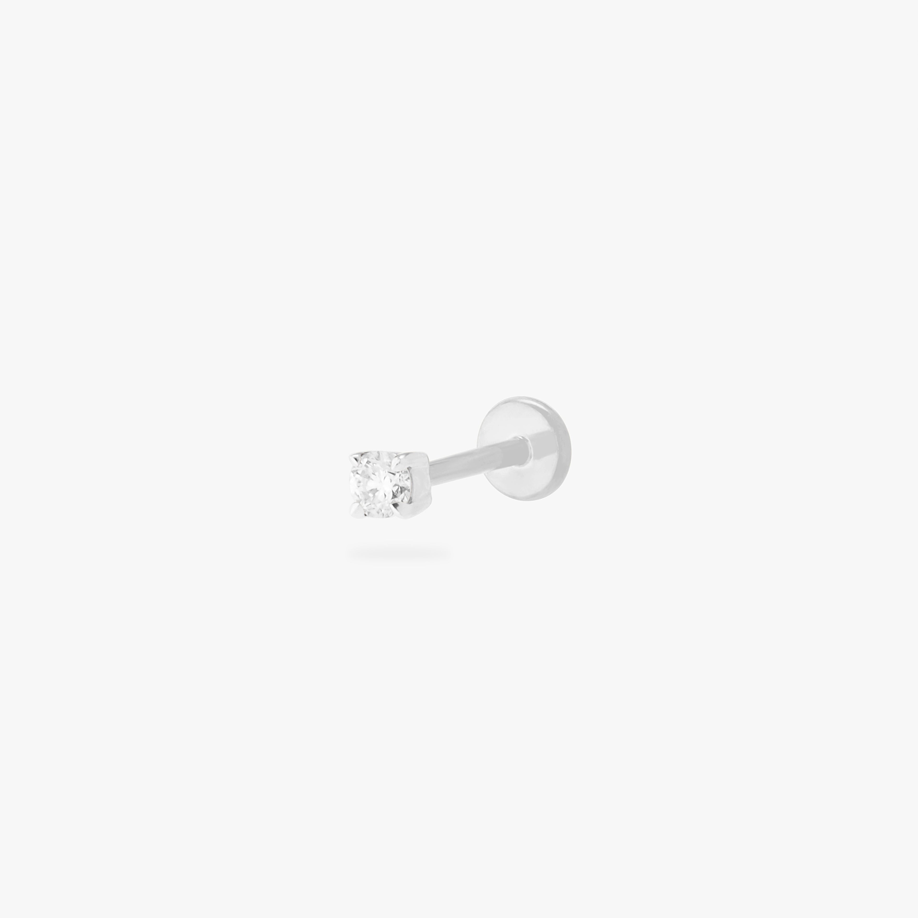 14K Round Prong Diamond