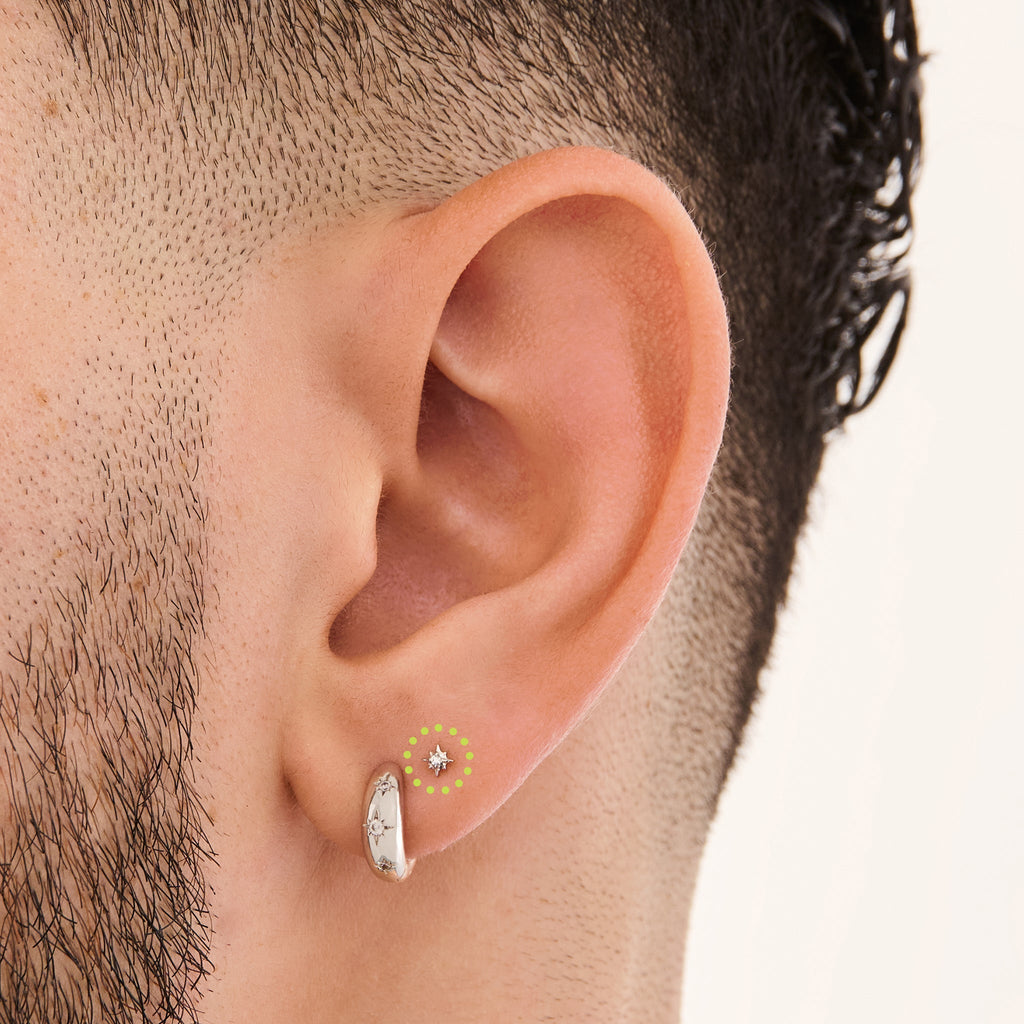 Micro Twinkle Flatback Stud