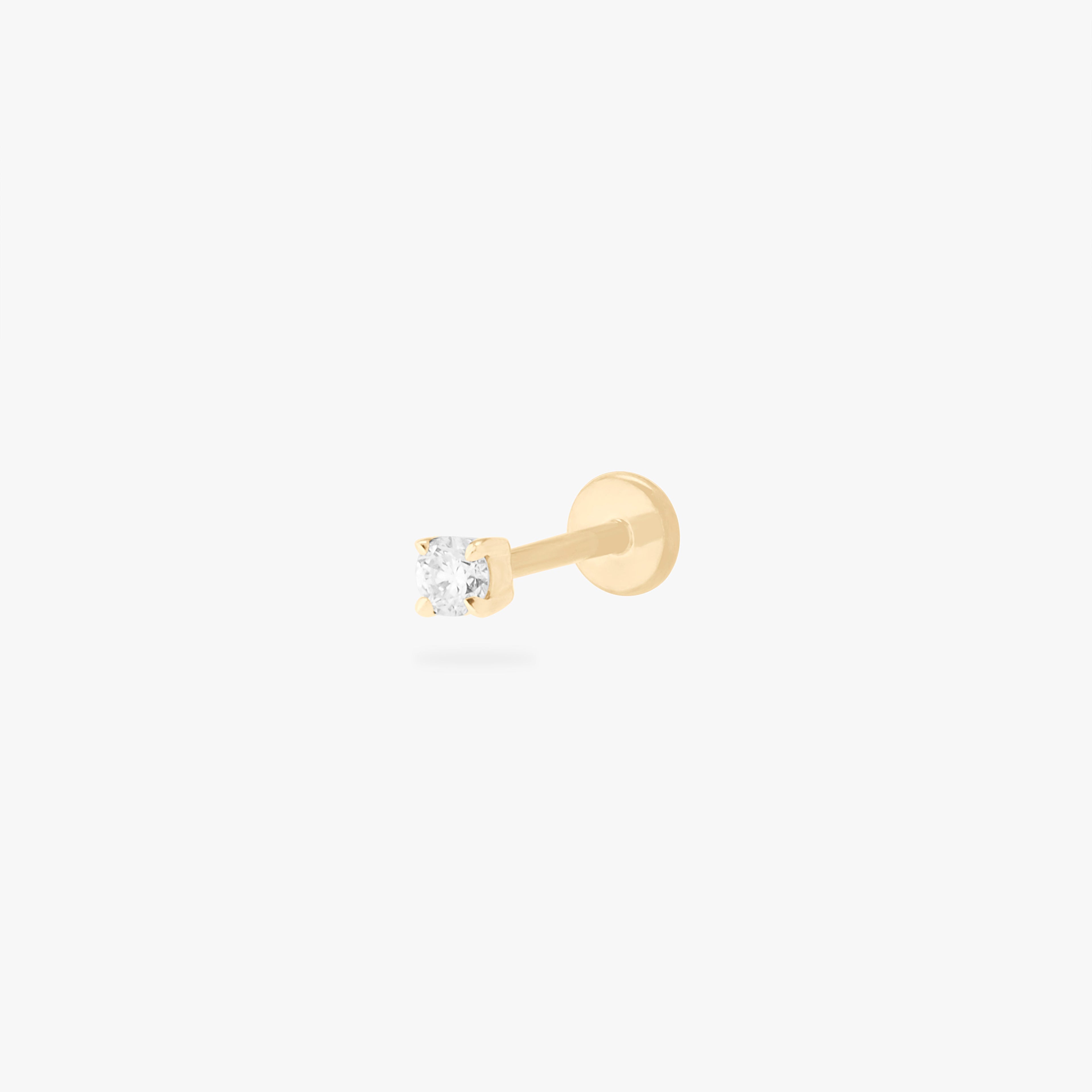 14K Round Prong Diamond