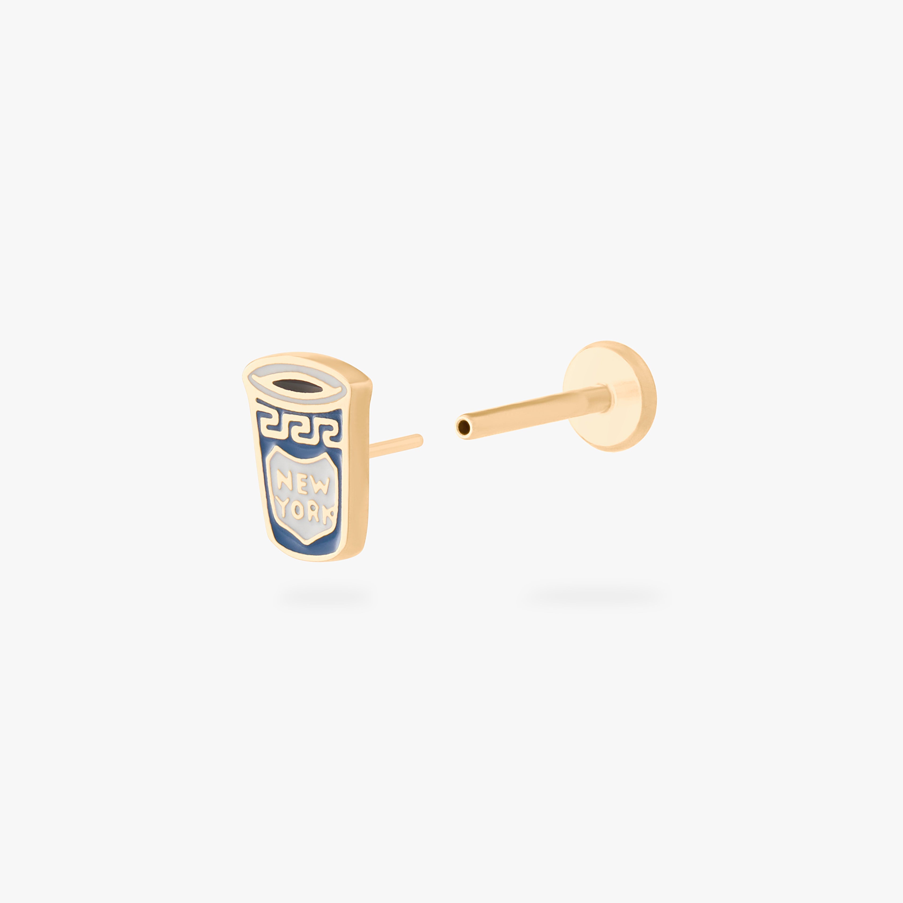 Coffee Cup Flatback Stud