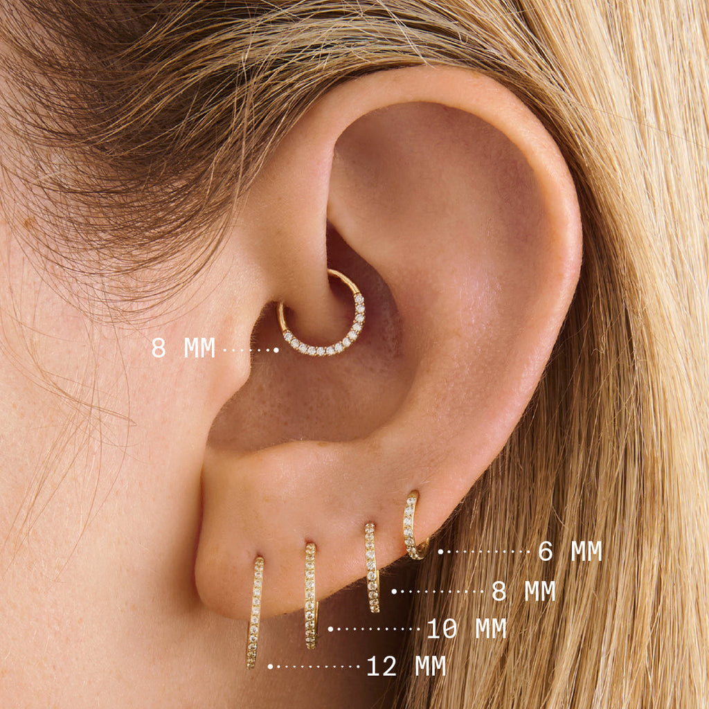8mm Pave Clicker