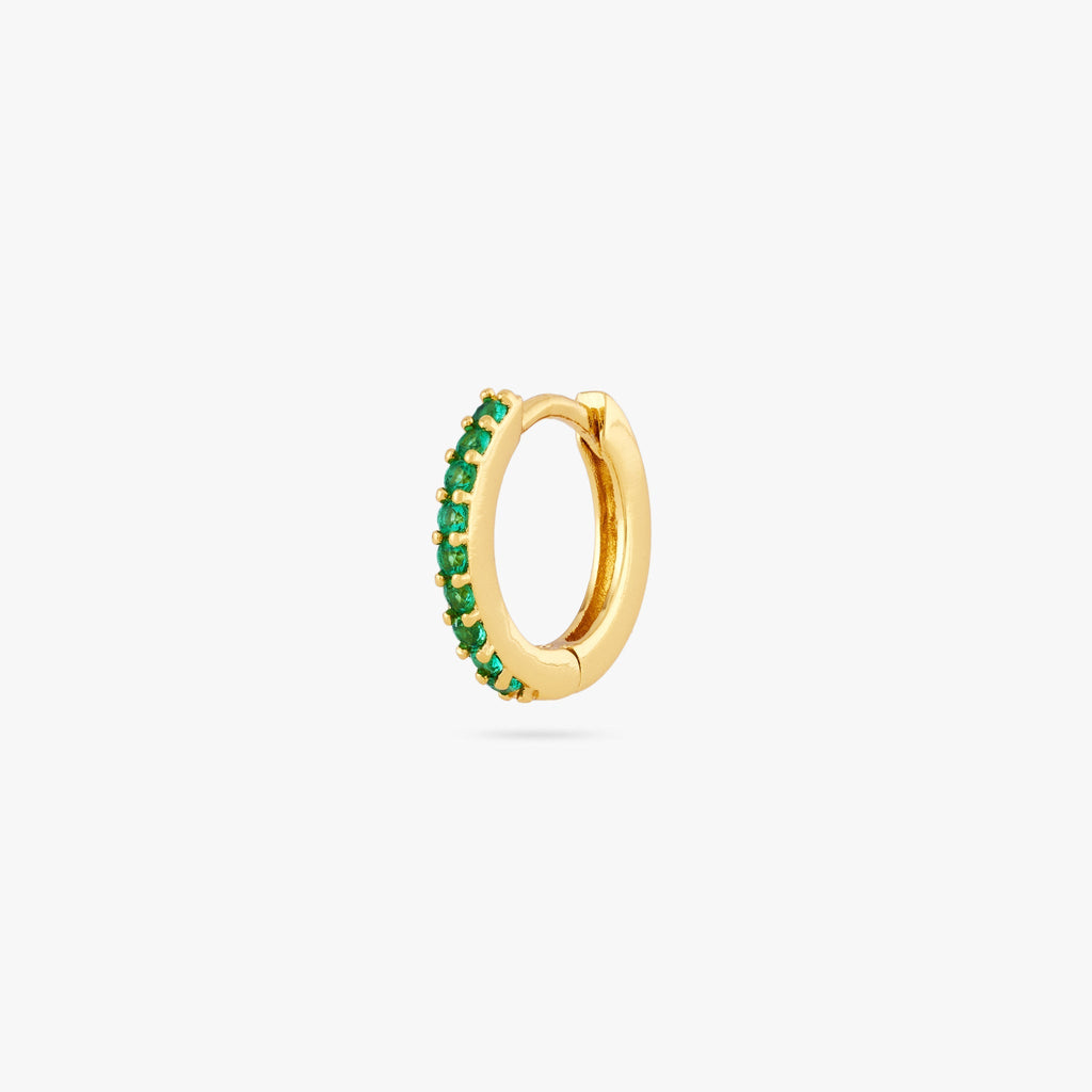 Mini Pave Huggie