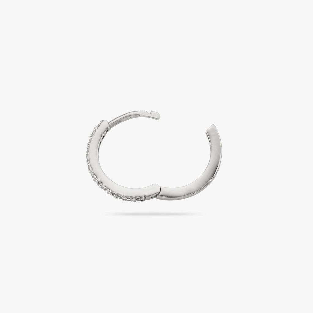 Small Pave Hoop