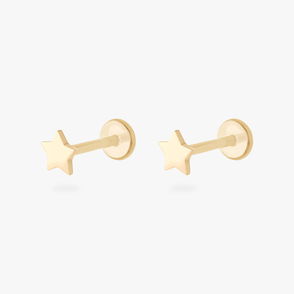 14K Star Flatback