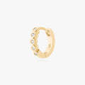 CZ Bezel Huggie
