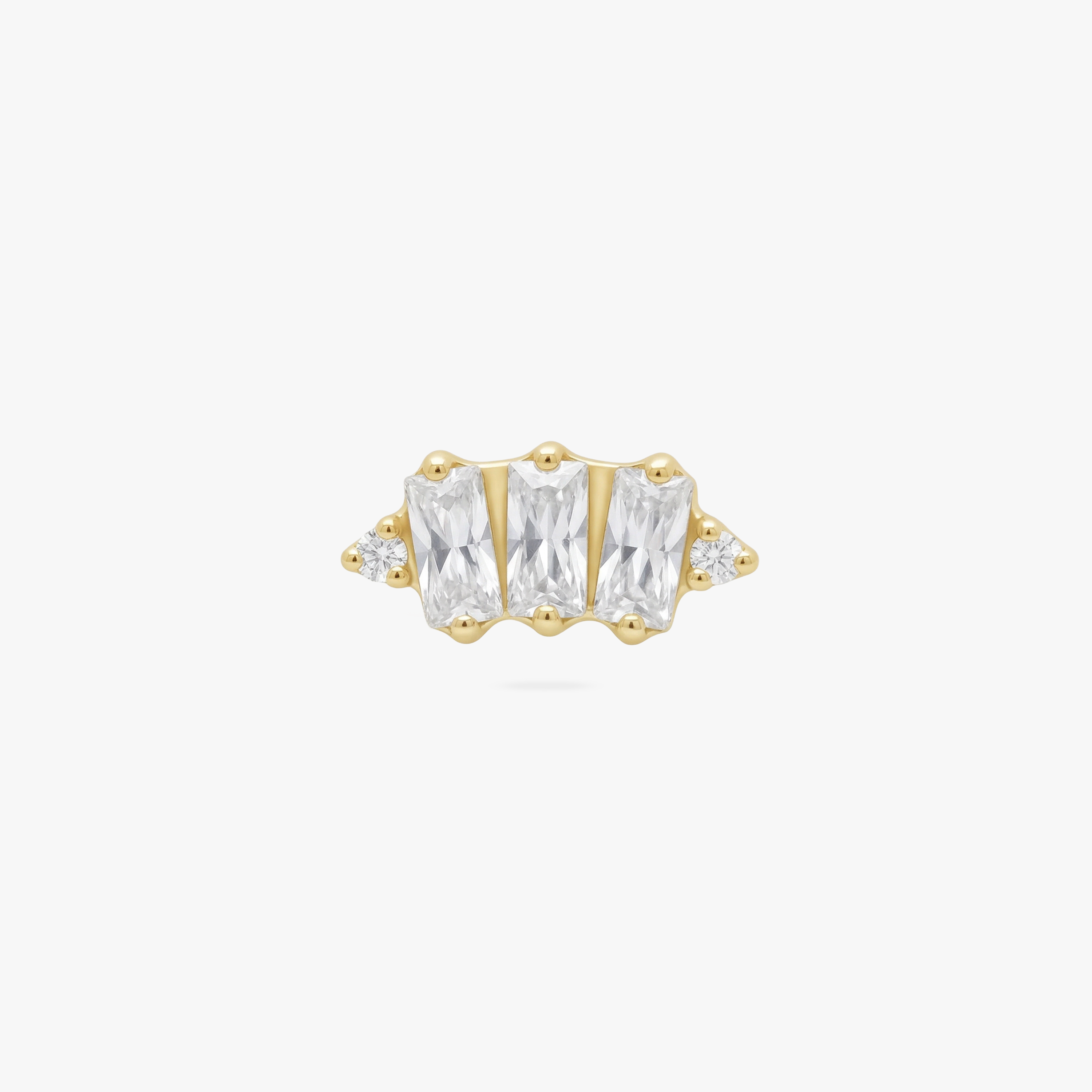 Golden Ti Baguette Cluster