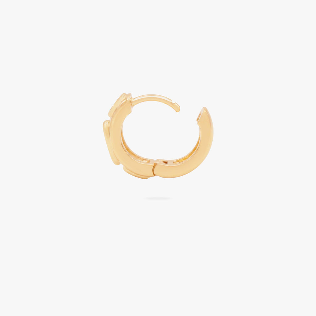 Chunky Bezel Huggie