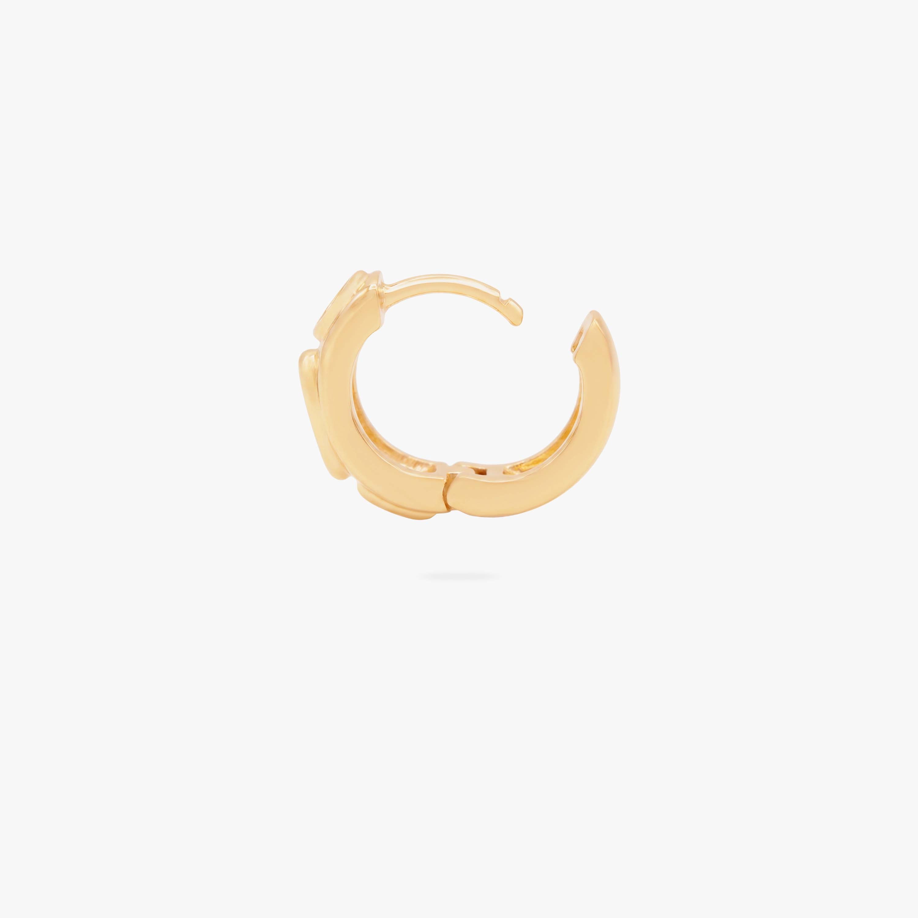 Chunky Bezel Huggie